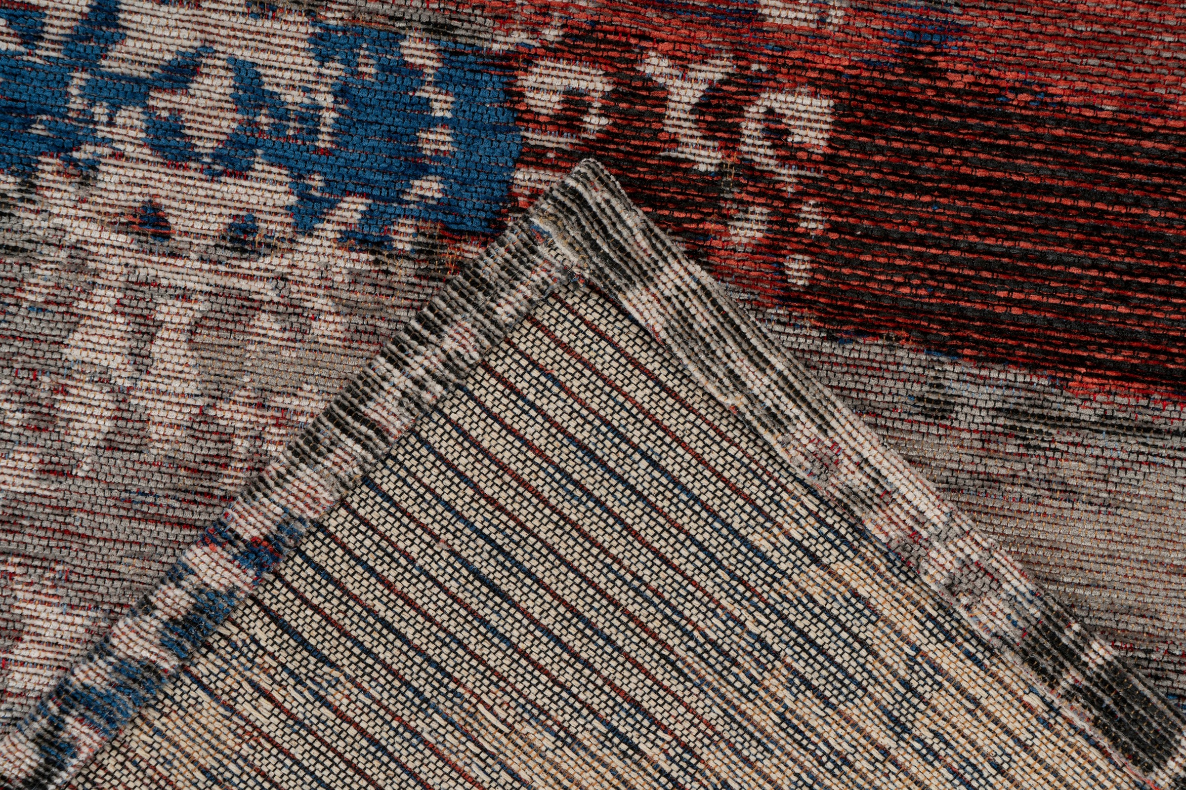 Padiro Teppich »Charme 425«, rechteckig, 5 mm Höhe, Chenille Flachgewebe im Vintage Stil