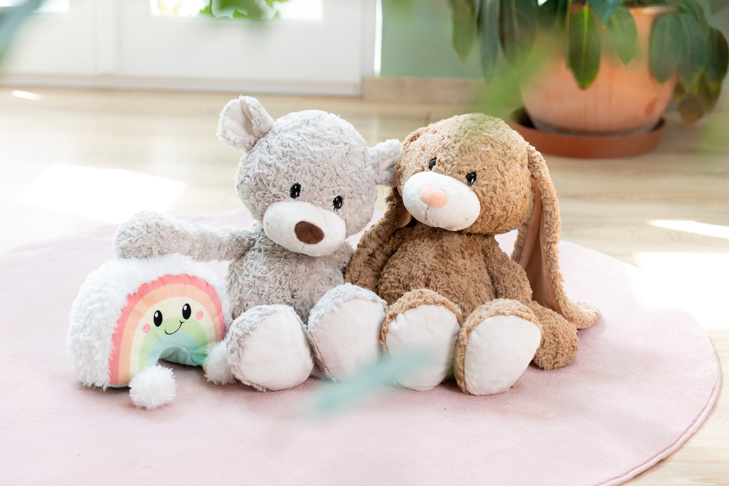Nici Kuscheltier »Classic Bear, Hase Lopino, 50 cm schlenkernd«, schlenkernd; enthält recyceltes Material