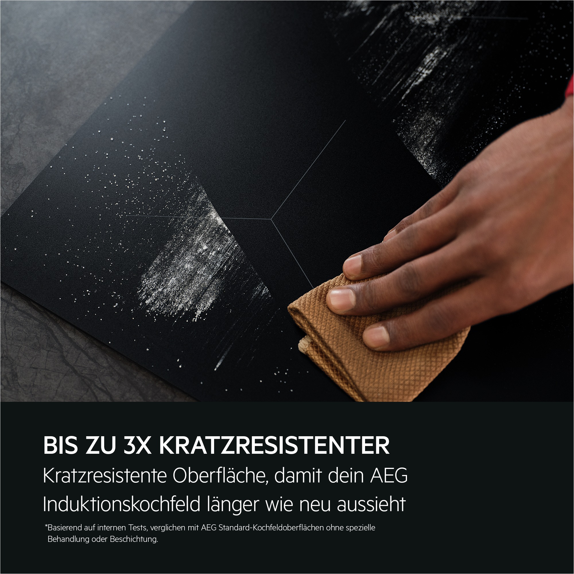 AEG Induktions-Kochfeld »TO841A0FIT«, Kratzresistente SaphirMattSE-Oberfläche, Made in Germany, Powerboost