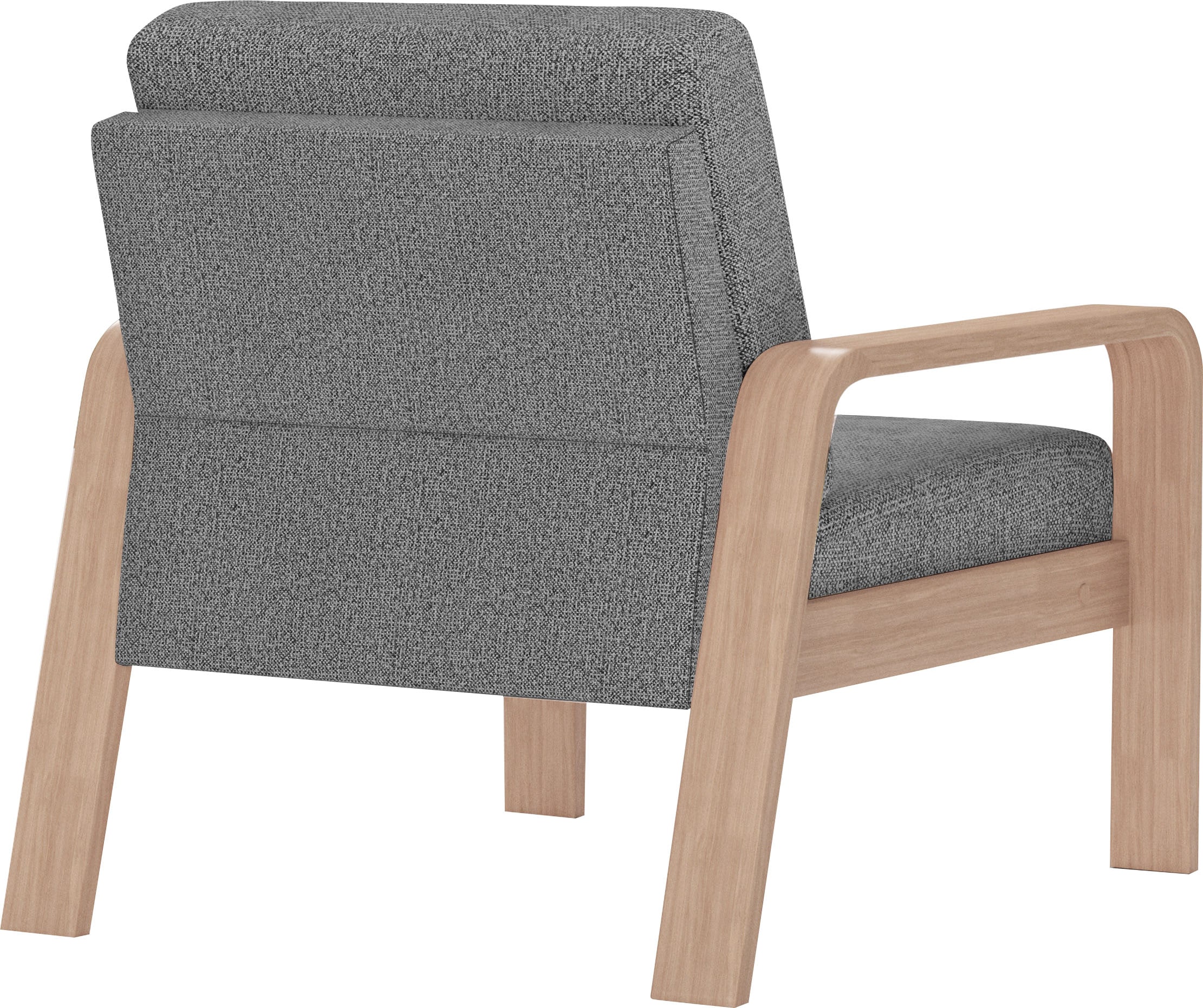 sit&more Sessel »Kolding«, Armlehnen aus Buchenholz in natur, verschiedene Bezüge und Farben