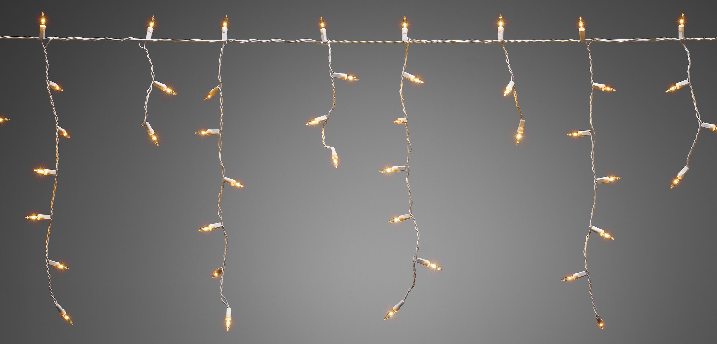 KONSTSMIDE LED-Lichtervorhang »Weihnachtsdeko aussen«, 400 Eisregenvorhang, bernsteinfarbene St.-flammig, Dioden, Online Shop LED bestellen Kabel 400 im weißes OTTO