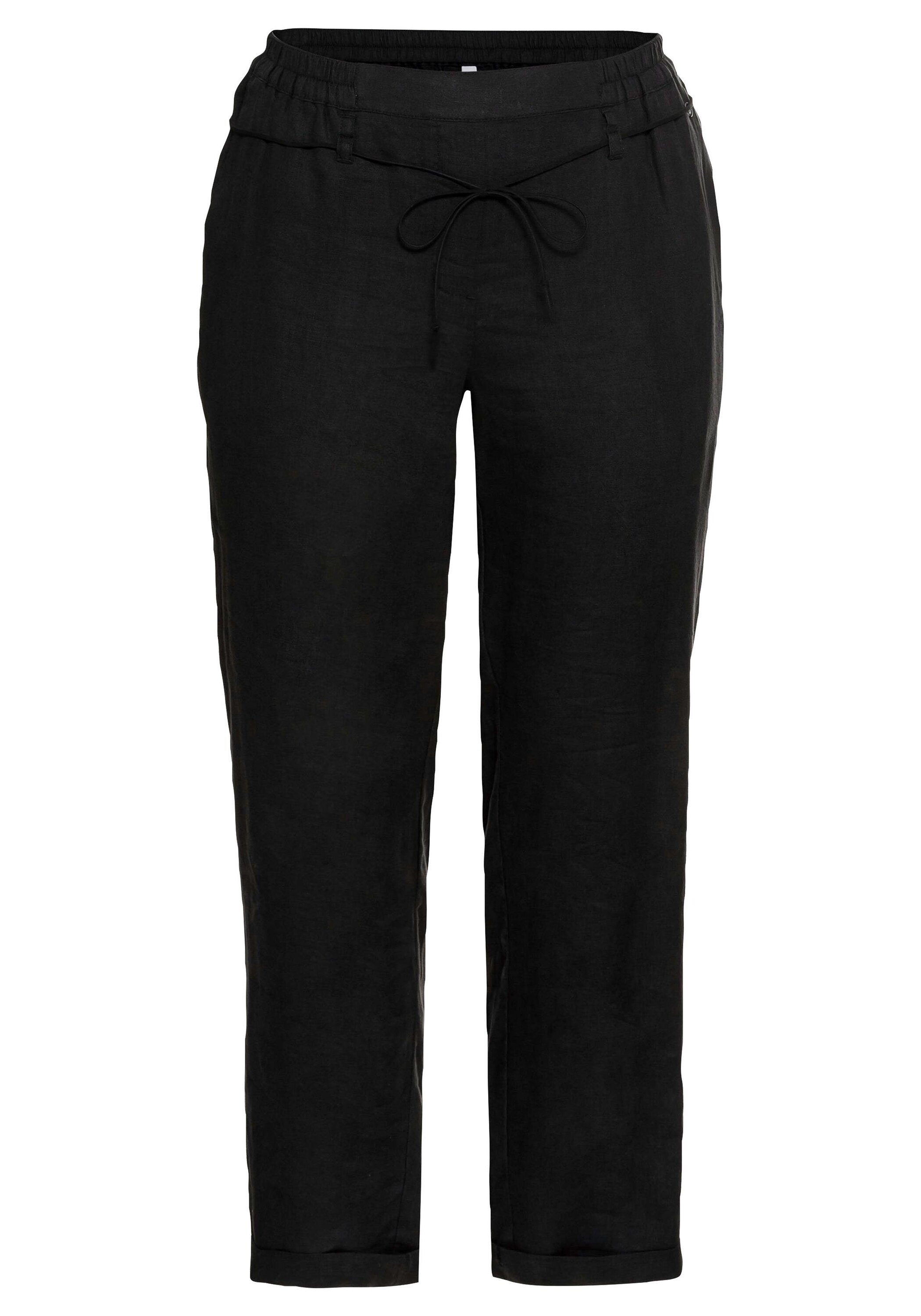 Sheego Schlupfhose »Schlupfhose im Leinen-Mix«
