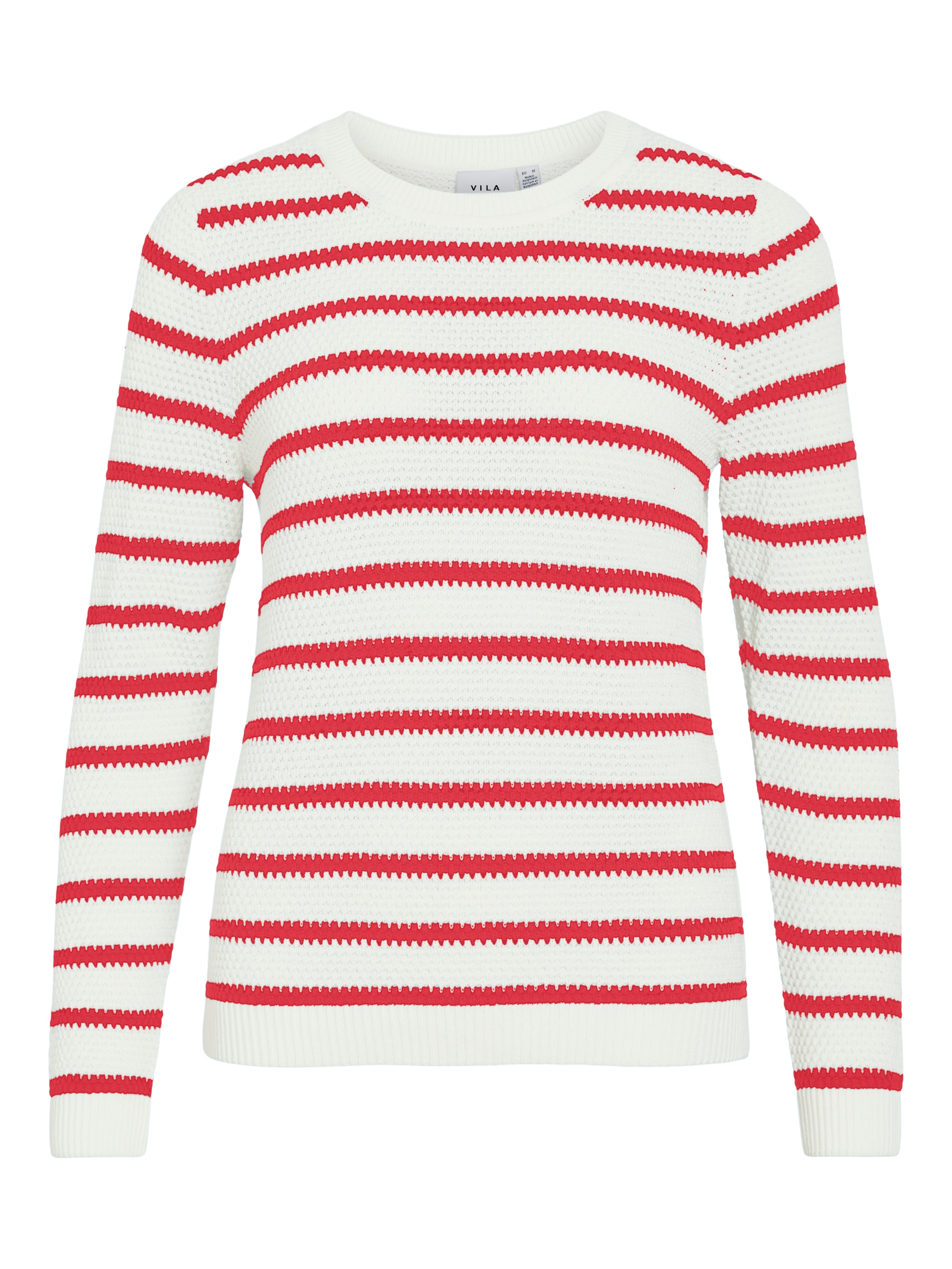 Vila Rundhalspullover »VIDALO O-NECK L/S STRIPE KNIT TOP- NOOS«