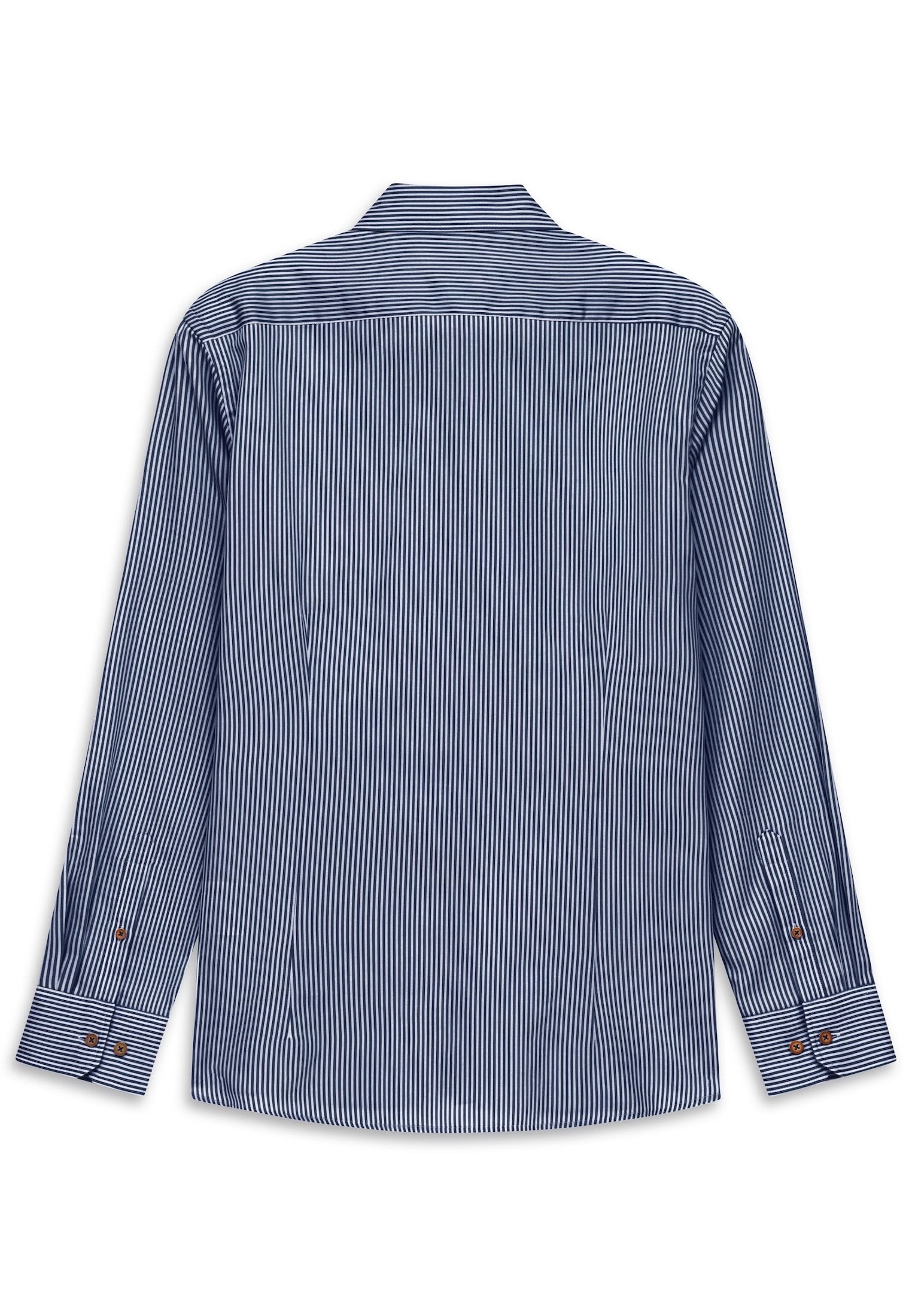 bugatti Businesshemd »Easy-Care« gestreift mit Satin-Optik