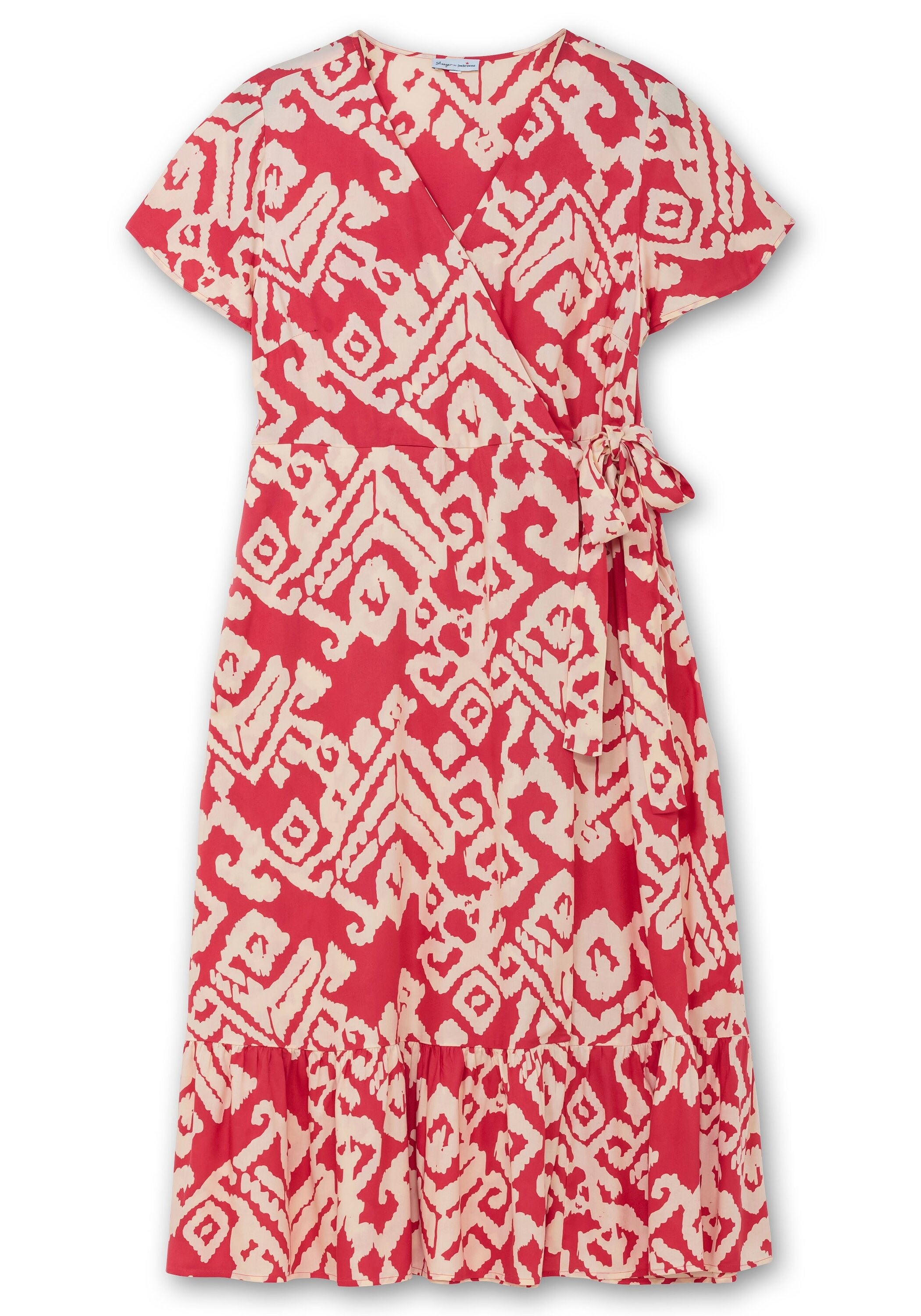 Sheego Maxikleid »Maxikleid in Wickeloptik, mit Grafikprint«