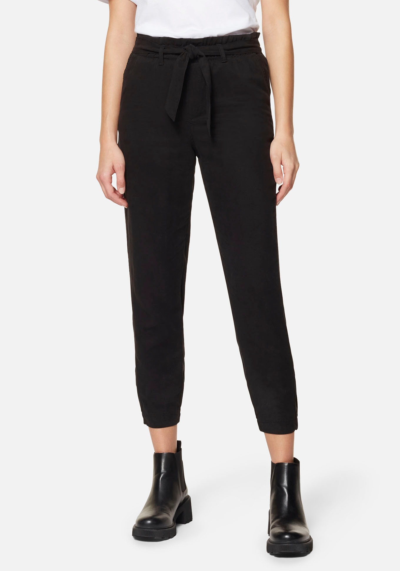 Mavi Schlupfhose »PANTS WITH BELT«, mit elastischen Bund und passenden Bindegürtel