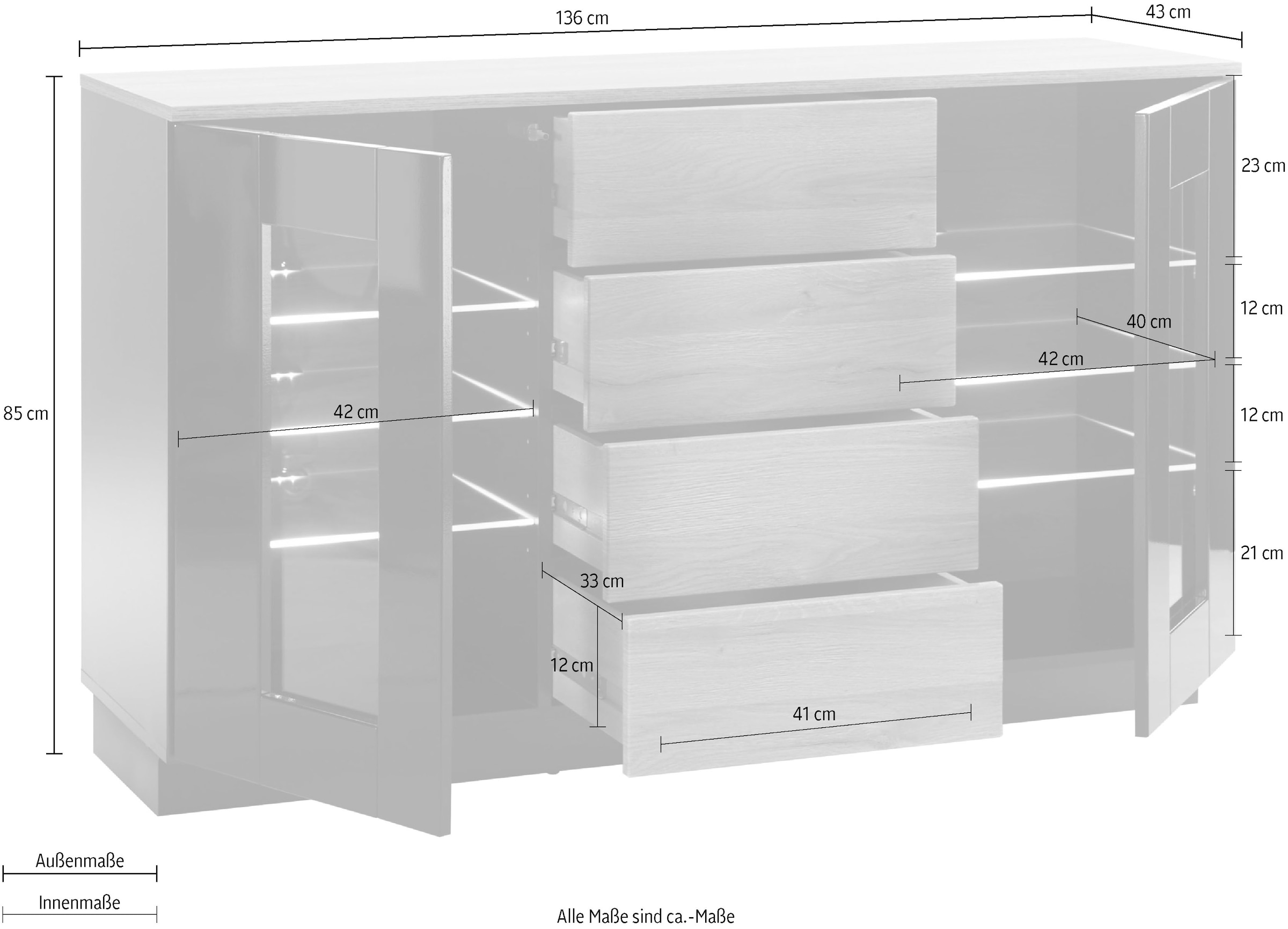 Sideboard modernen Style im »Cayman«, bei of OTTO Places Design