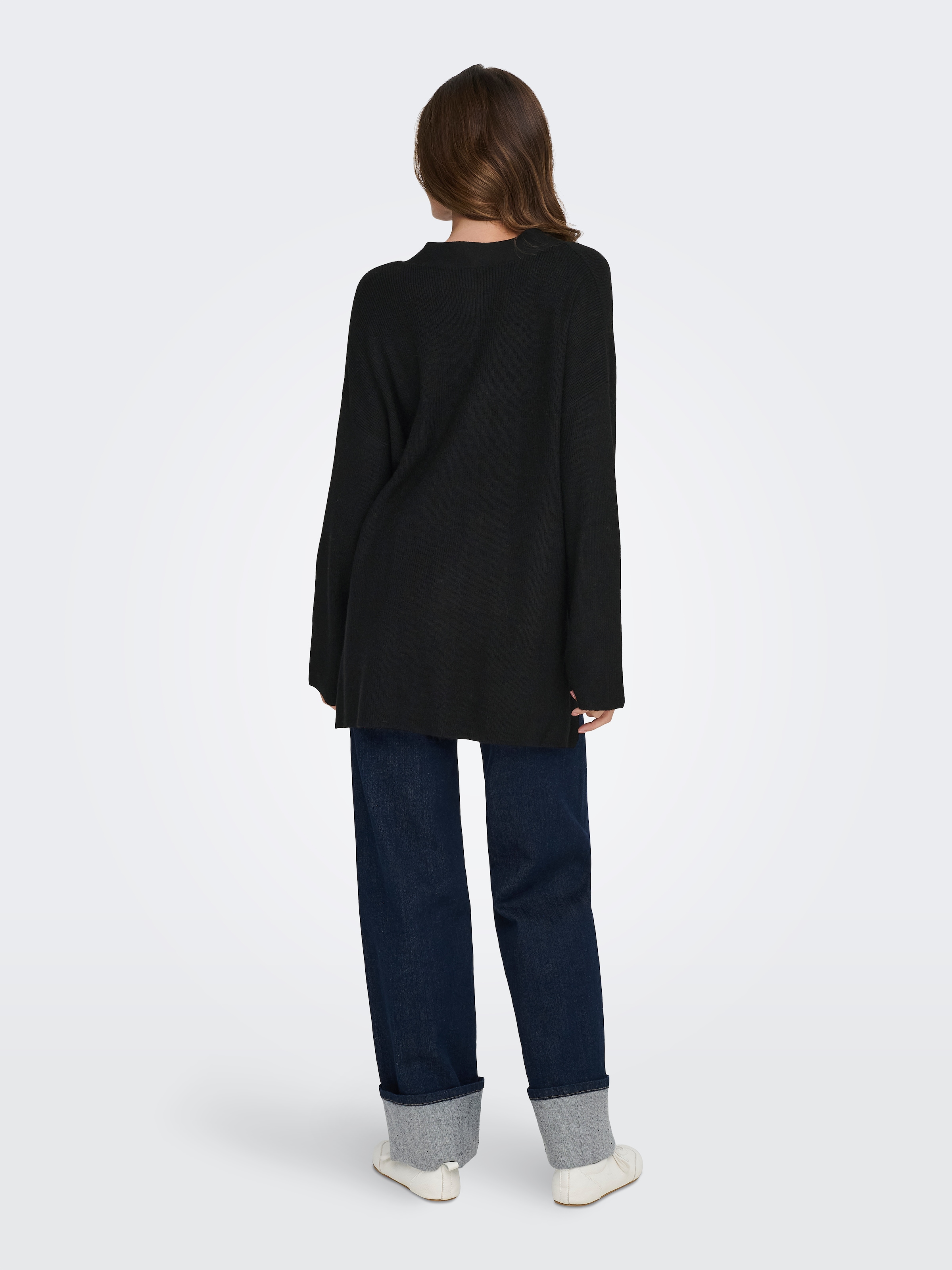 ONLY Strickjacke »ONLIBI LS RIB LOOSE CARDIGAN KNT NOOS« Viskosemischung, regular fit