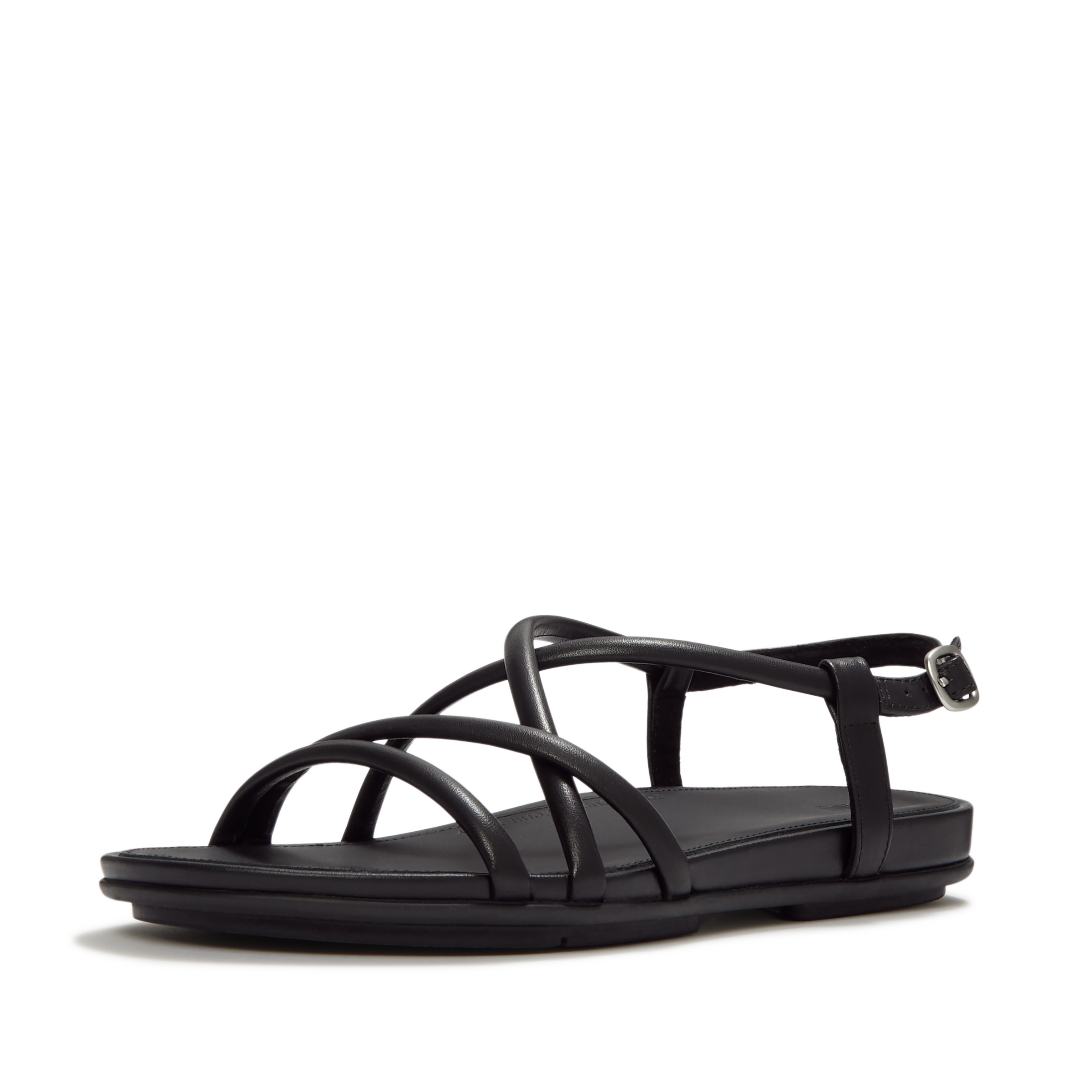 Fitflop Riemchensandale »GRACIE LEATHER STRAPPY BACK-STRAP SANDALS«  Keilabsatz, Sandalette mit verstellbarem Schnallenverschluss
