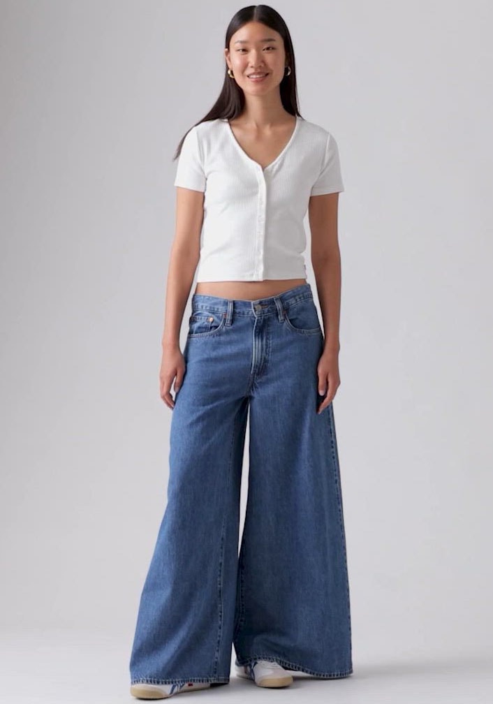 Levi's® V-Shirt mit Knopfleiste