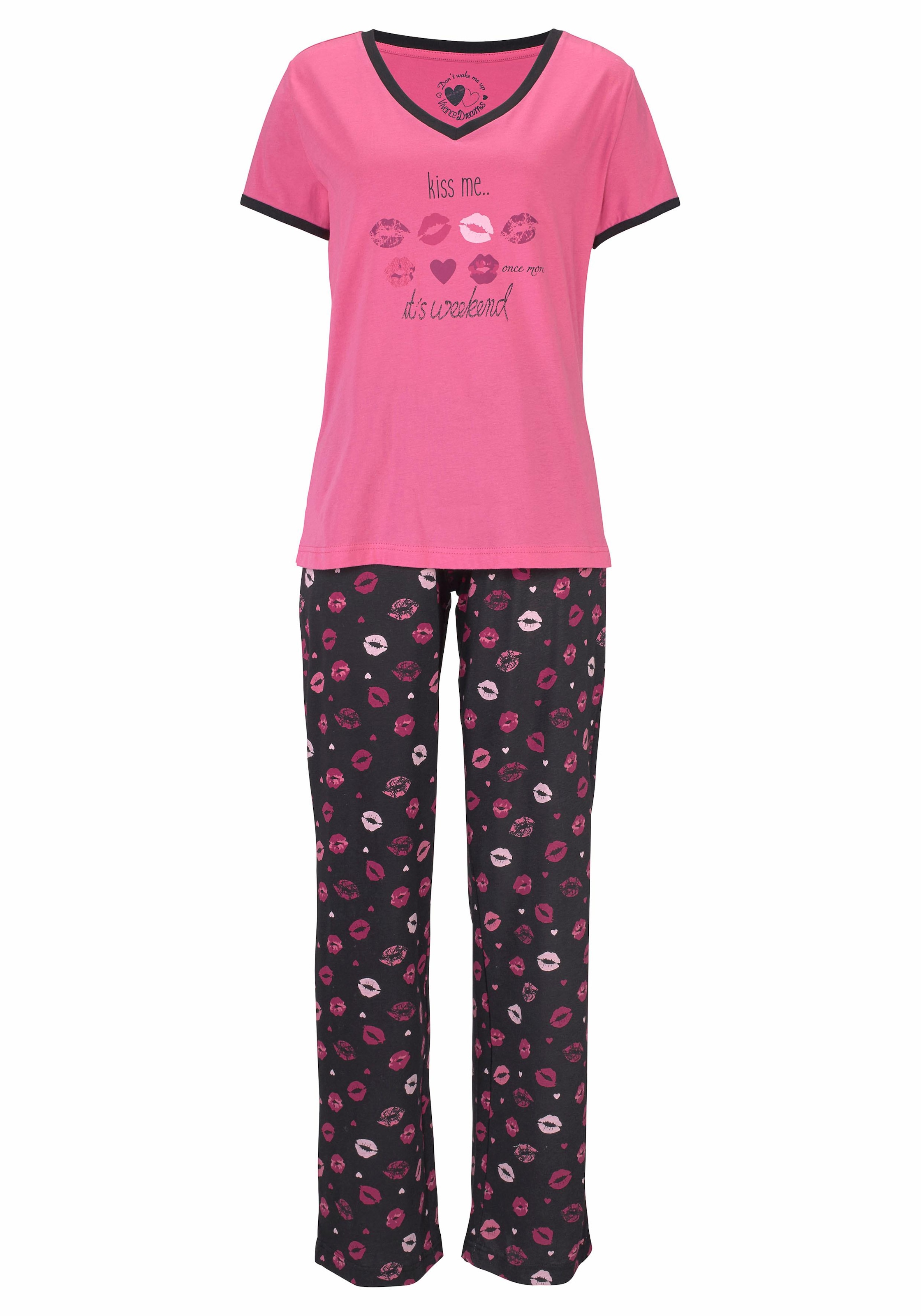 OTTO online Dreams Print tlg.), Vivance Kussmund bestellen bei (3 Pyjama, mit