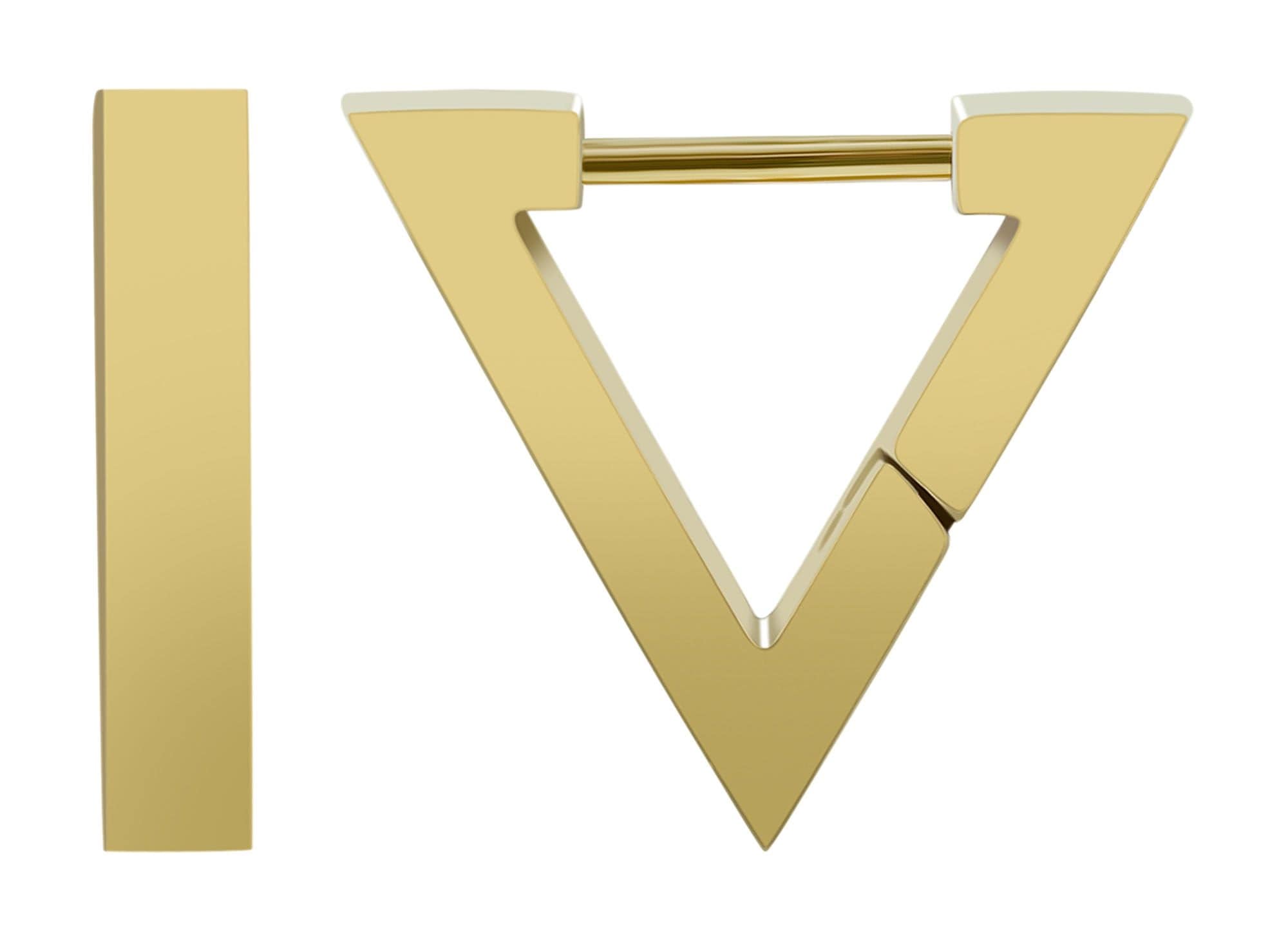 Adelia´s Paar Creolen »Damen Ohrringe ¿ Klappcreole aus Edelstahl«