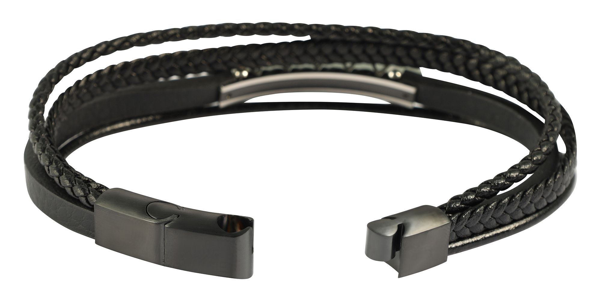 Adelia´s Lederarmband »Herren Armband ¿ Lederarmband aus Leder 21 cm«