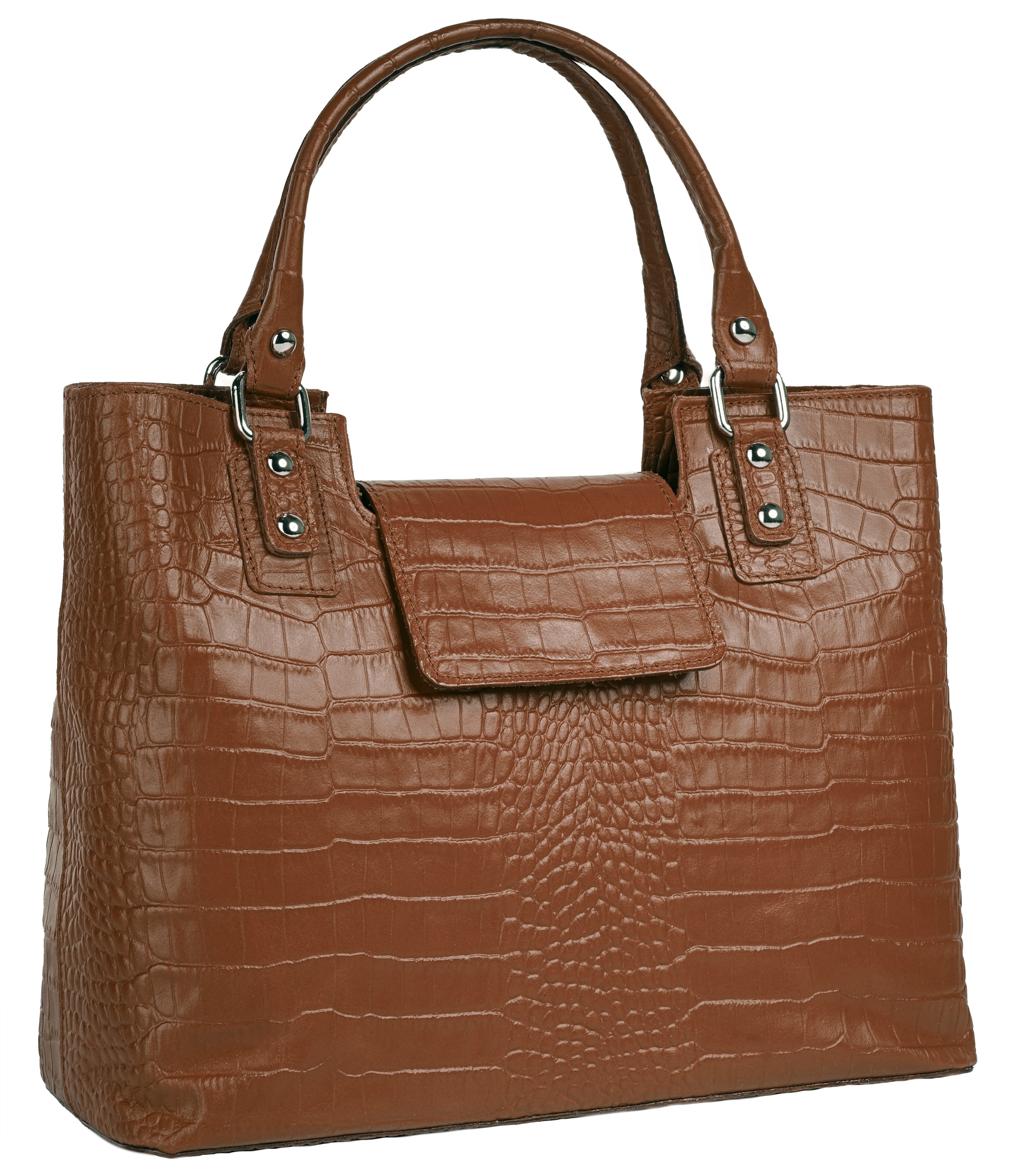 Cluty Henkeltasche echt Leder, Made in Italy