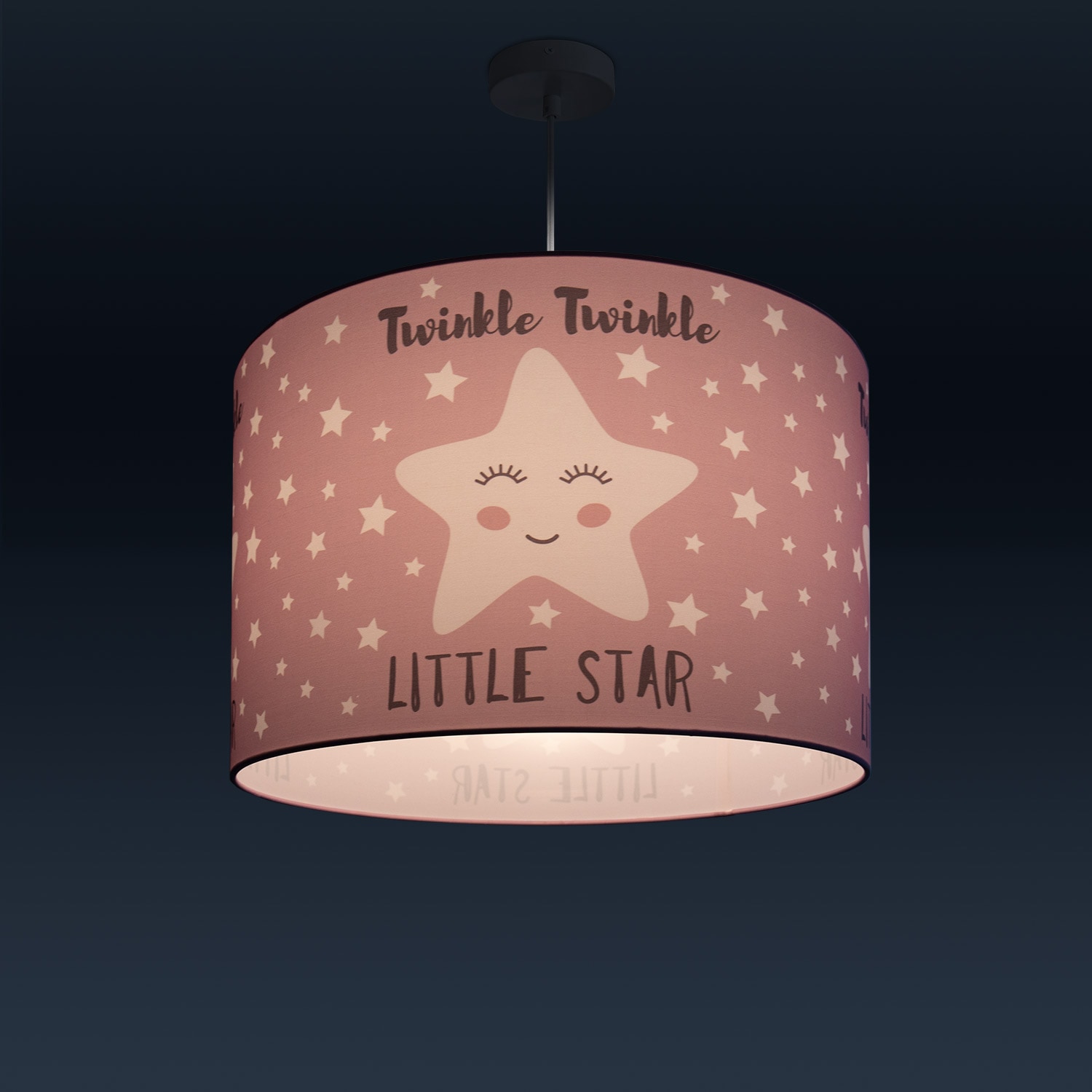 Paco Home Pendelleuchte »Aleyna 105«, 1 flammig, Leuchtmittel E27 | ohne Leuchtmittel, Kinderlampe Deckenlampe LED Kinderzimmer Sternen Motiv E27