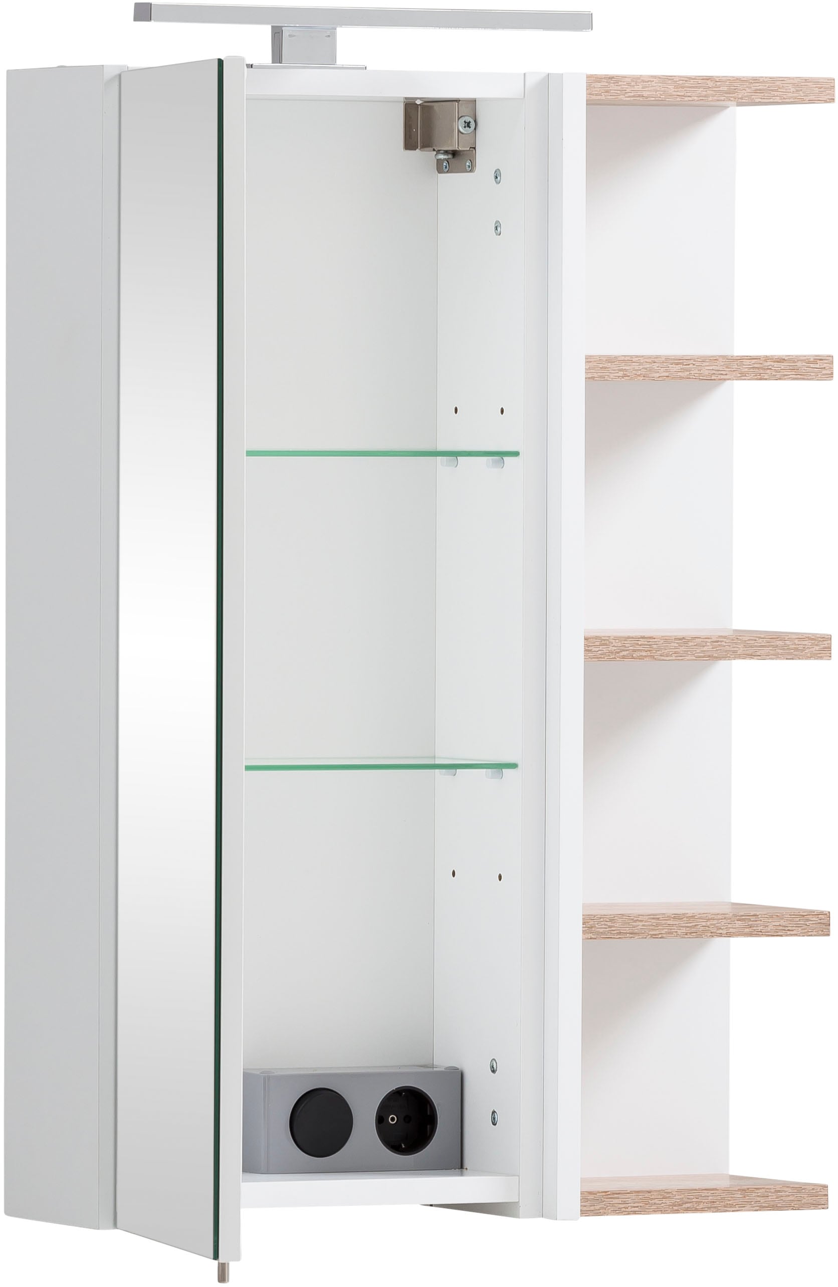 Schildmeyer Spiegelschrank »Balto«,  nit LED-Beleuchtung, Regal beidseitig montierbar