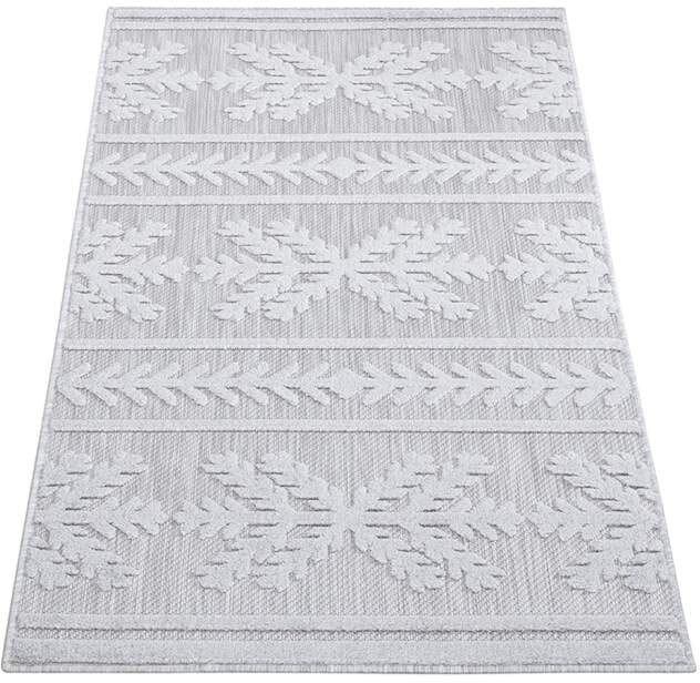 Carpet City Teppich »In-& Outdoorteppich Santorini 411, 3D-Effekt, Boho-Optik«, rechteckig, 5 mm Höhe, Wetterfest & UV-beständig für Terrasse, Balkon, Küche, Flur
