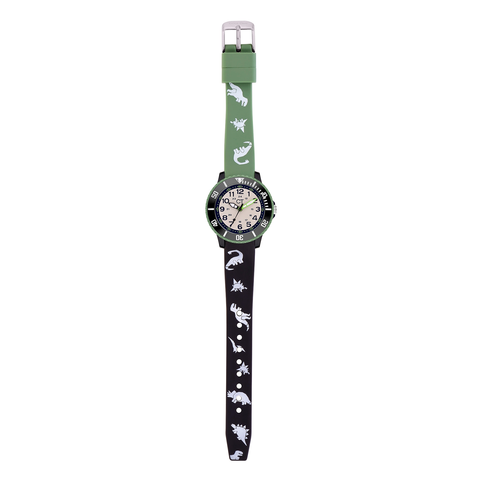COOL TIME Quarzuhr »The Cool New Dino«, Armbanduhr, Silikonarmband, Kinderuhr, Junge, analog