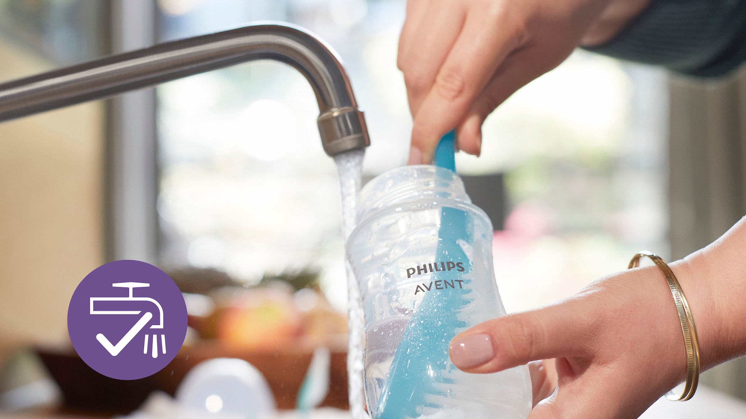 Philips AVENT Babyflasche »Natural soft Flaschenbürste OTTO Starter-Set für bei Schnuller Flaschen, SCD838/11«, und online 4 Response Neugeborene ultra