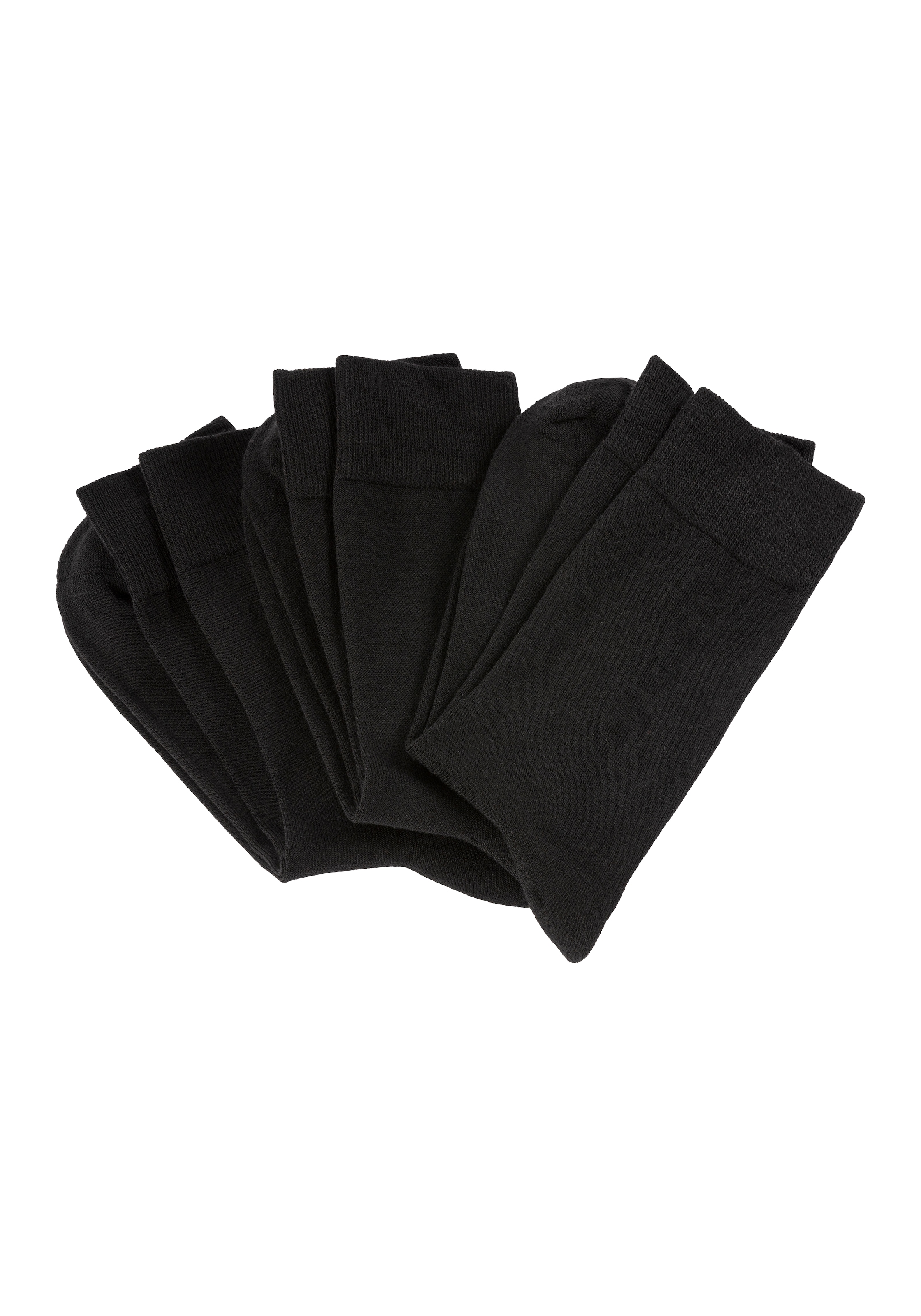 Apollo Basicsocken 3er Pack,  Unisex mit Stickerei und weichen Merinowoll-Anteil