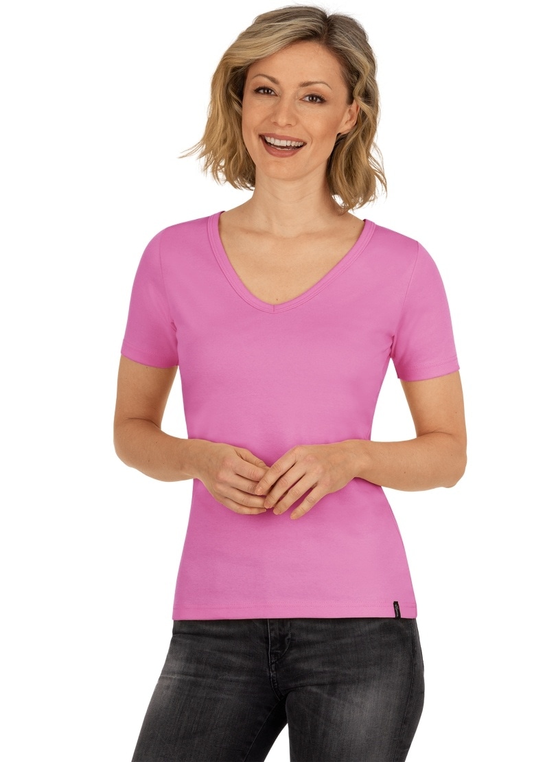 Baumwolle/Elastan« Shop »TRIGEMA aus Trigema T-Shirt Online OTTO V-Shirt im