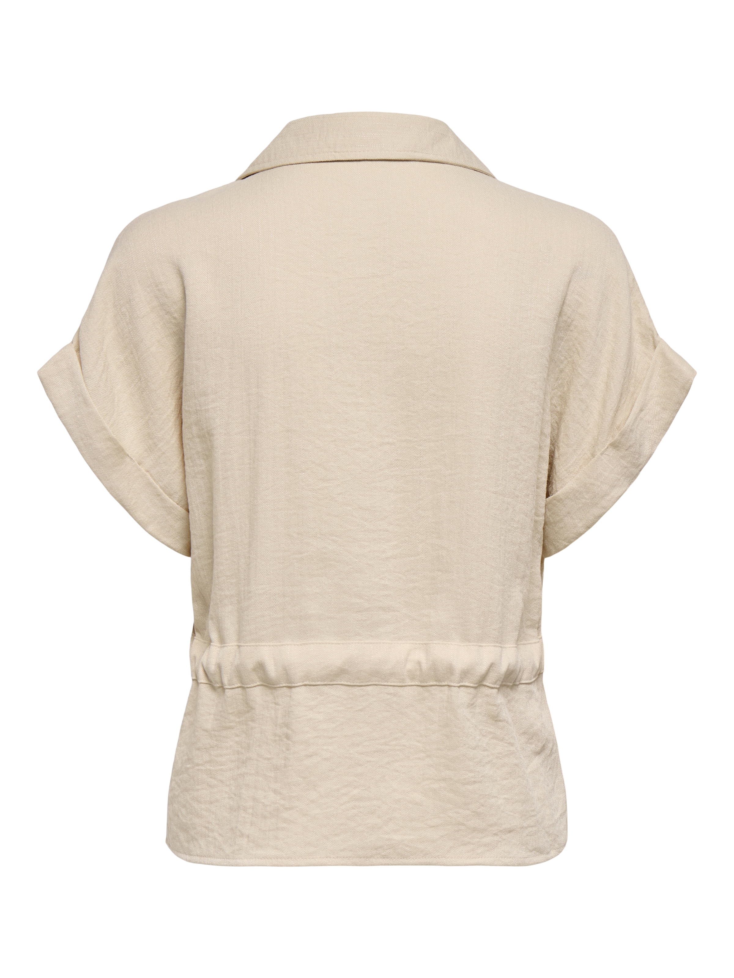 JDY Kurzarmbluse »JDYMILLE S/S ZIP SHIRT WVN NOOS«