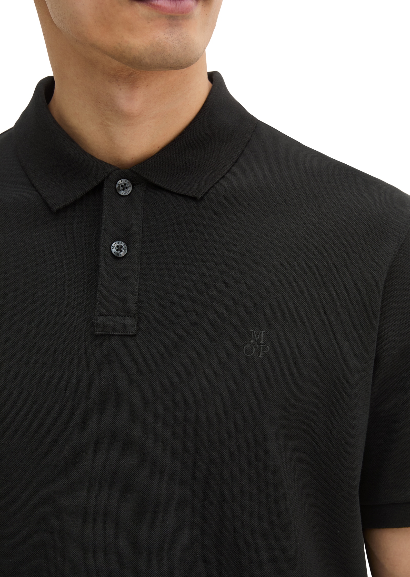 Marc O'Polo Poloshirt mit dezenter Logostickerei