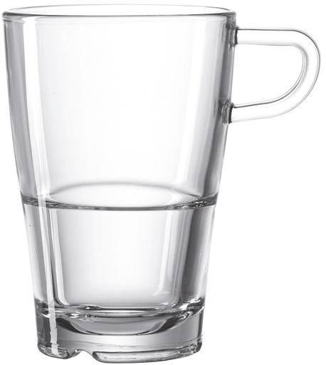 LEONARDO Latte-Macchiato-Glas »SENSO«, (Set, 6 tlg.), hitzebeständig und widerstandsfähig, Inhalt 230 ml, 6-teilig