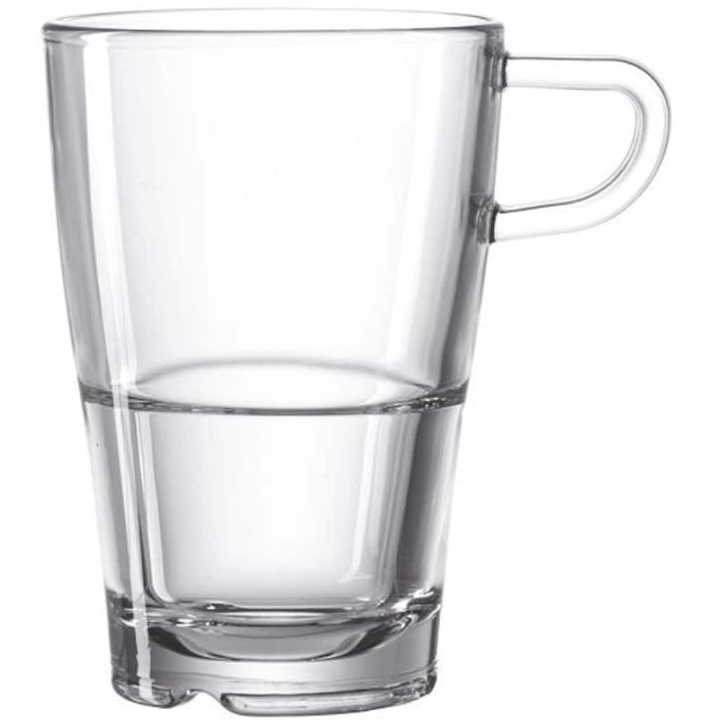 LEONARDO Latte-Macchiato-Glas »SENSO«, (Set, 6 tlg.), hitzebeständig und widerstandsfähig, Inhalt 230 ml, 6-teilig