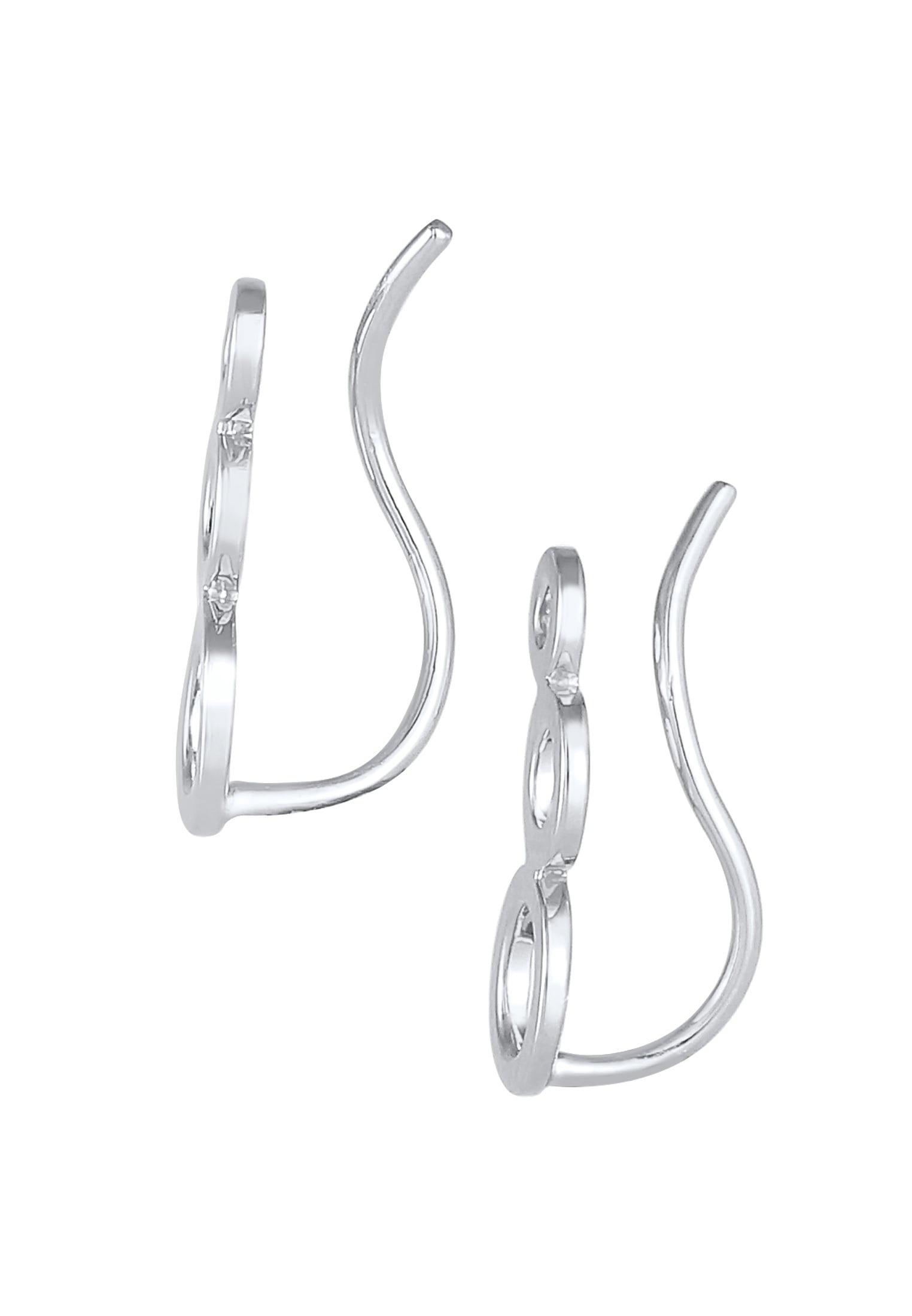 Elli Paar Ohrstecker »Ohrringe Ear Climber Rund Kreis Look 925 Silber«