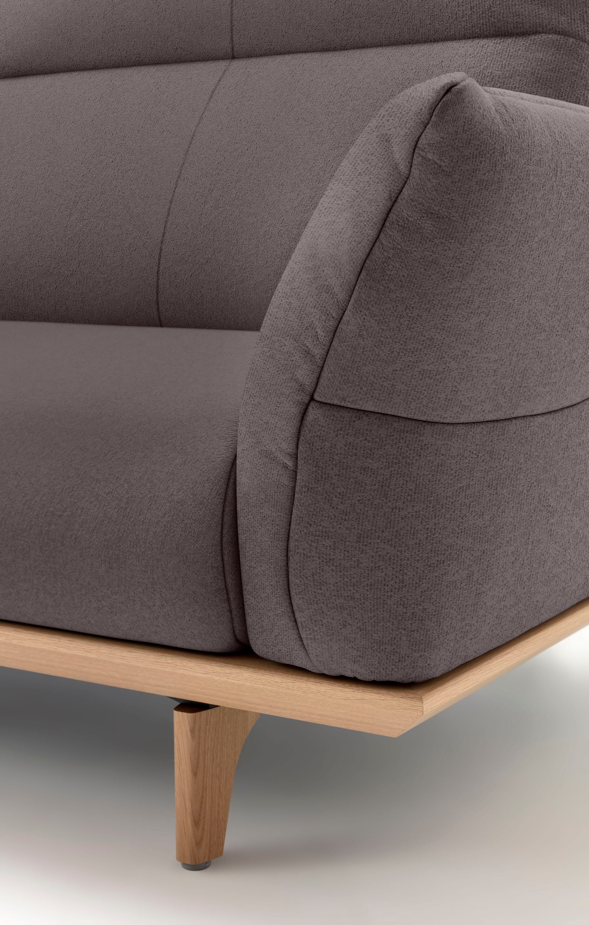 hülsta sofa 4-Sitzer »hs.460«, Sockel in Eiche, Füße Eiche natur, Breite 248 cm