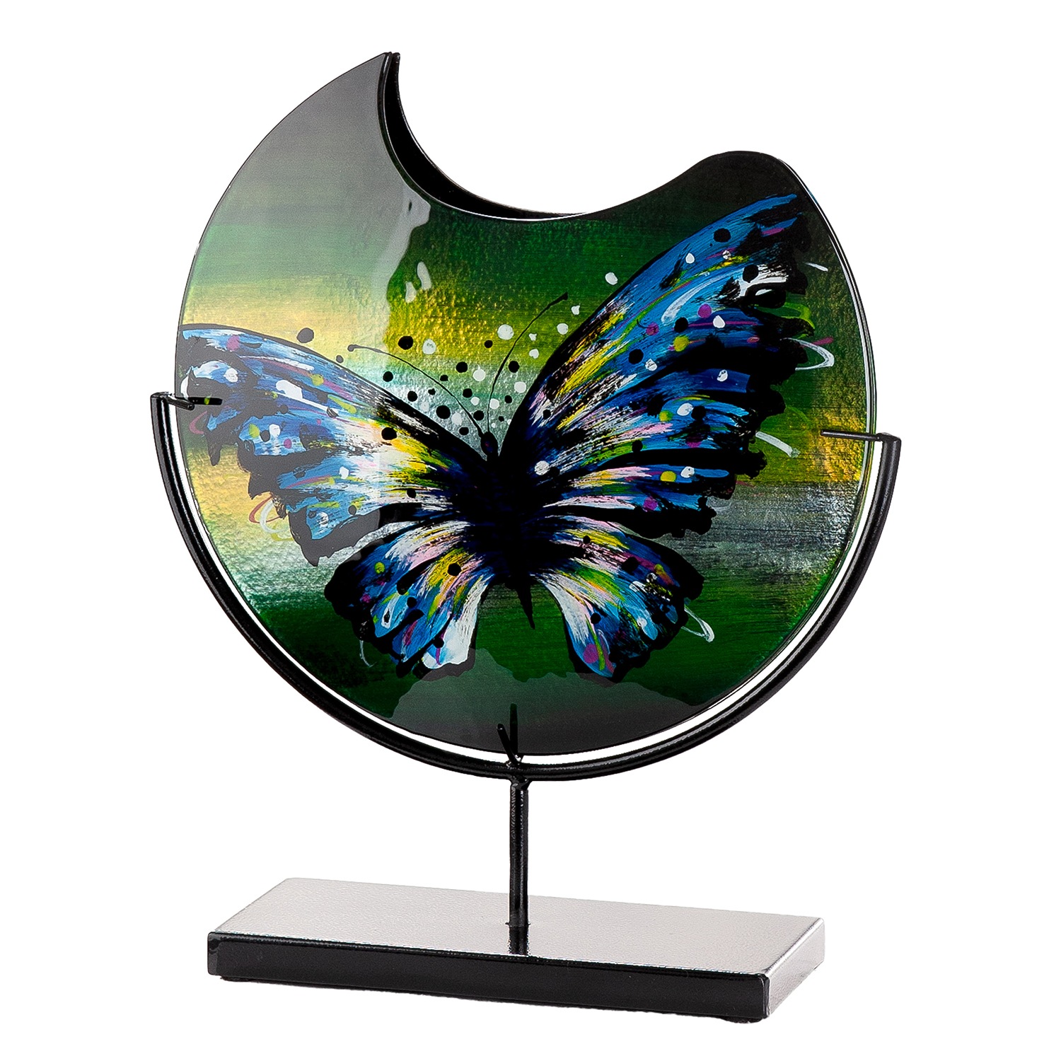 GILDE Bodenvase »Schmetterling« Innenwände sind handbemalt, nicht wasserdicht