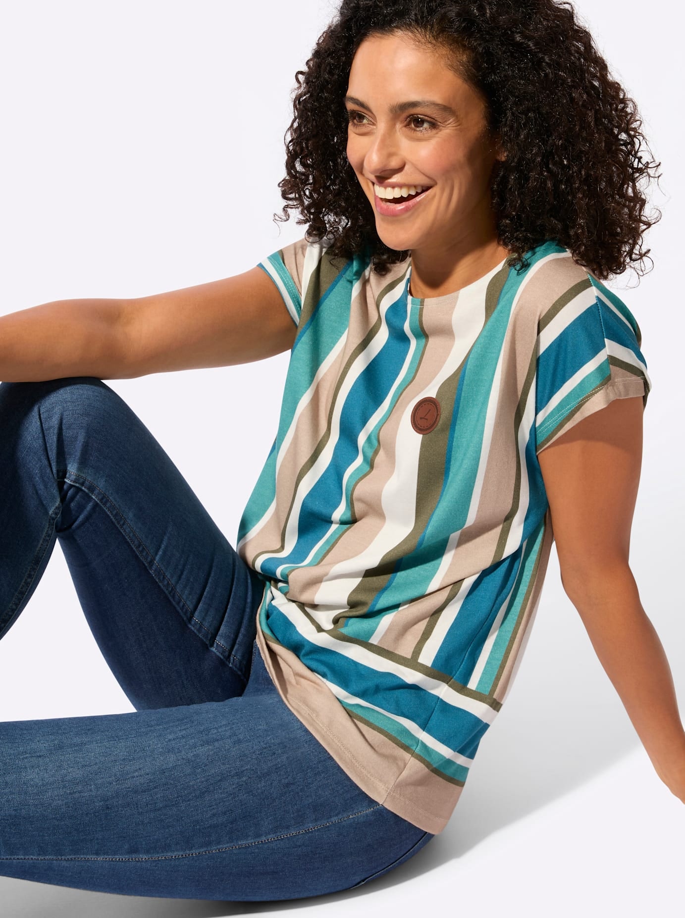 Casual Looks Rundhalsshirt »Rundhals-Shirt« 1 tlg.