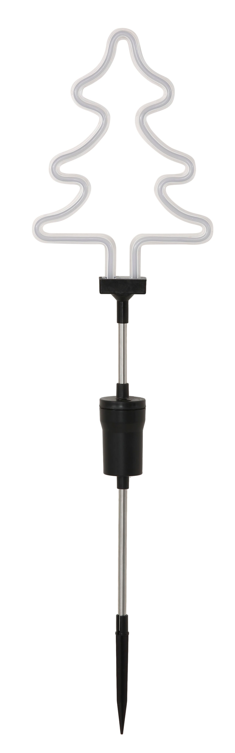 BONETTI Gartenstecker »Tannenbaum«, LED Neon Stab für den Garten, Lichtfarbe: grün