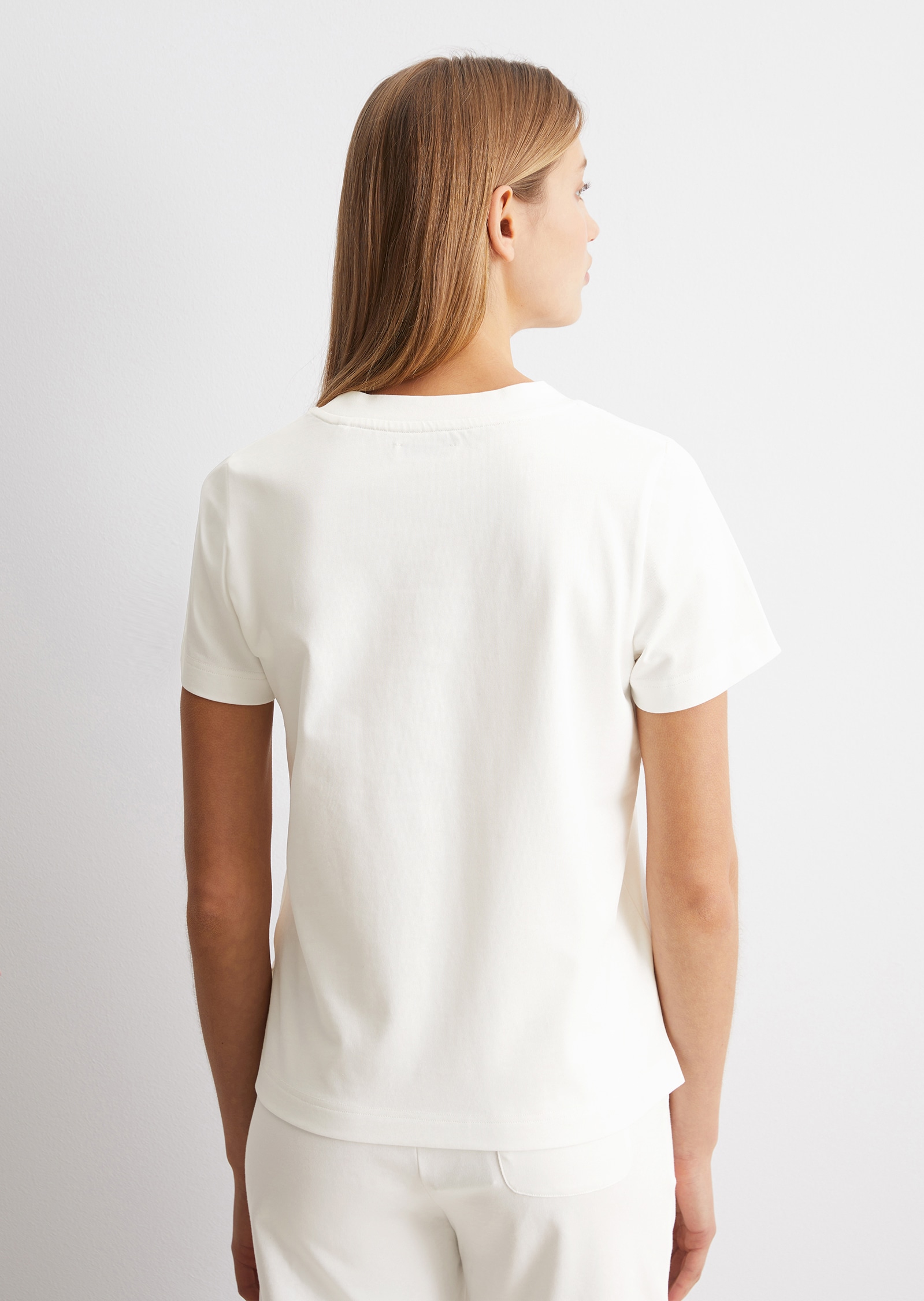 Marc O'Polo T-Shirt »Lounge T-Shirt«, Kurzarm, Rundhalsausschnitt, schwere Jersey-Qualität