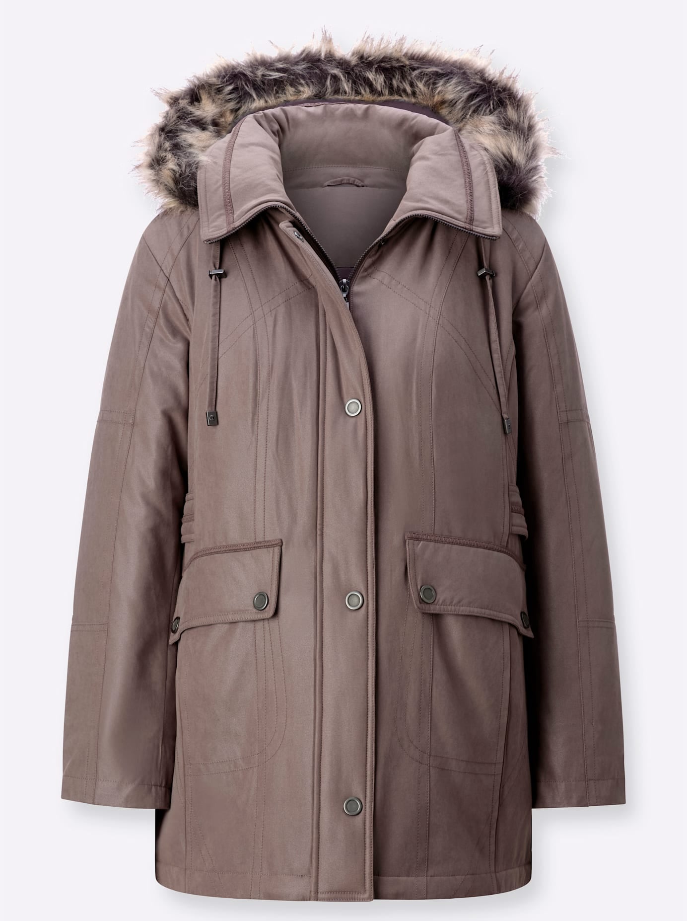 Classic Langjacke, mit Kapuze