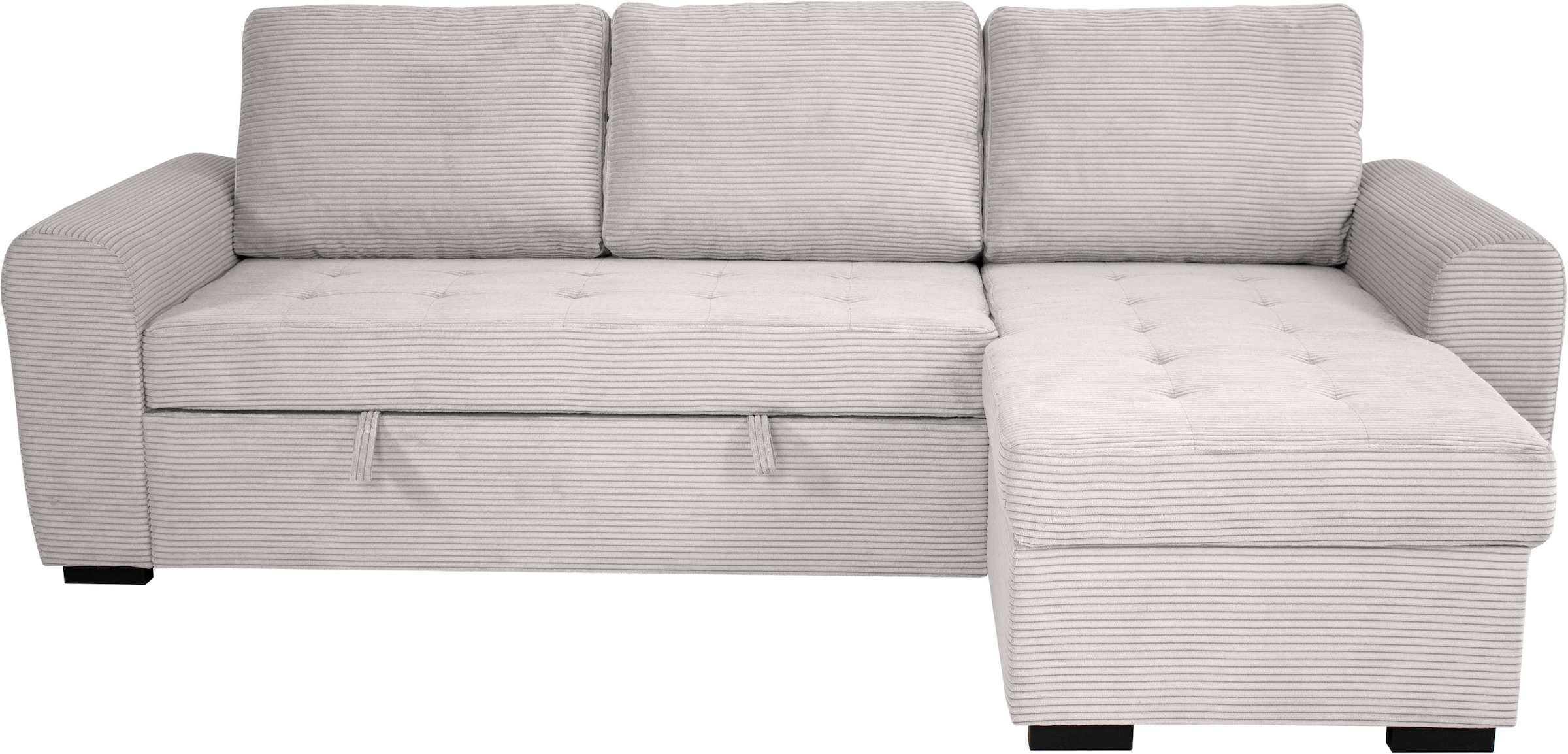 Trends by HG Ecksofa »Poll L-Form, B: 245 cm« mit Schlaffunktion & Bettkasten