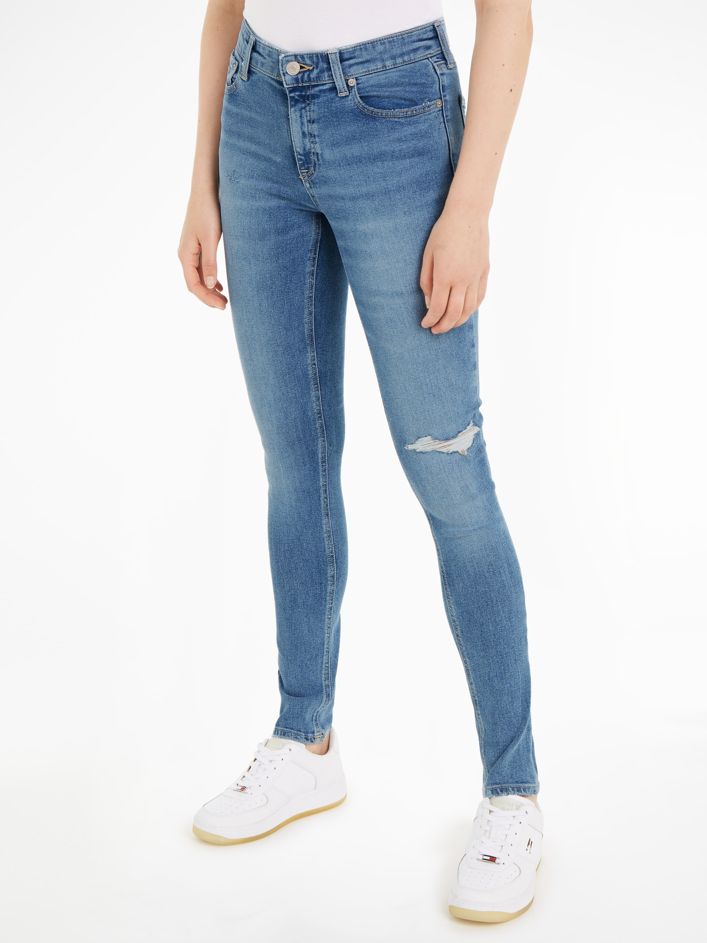 Tommy Jeans Skinny-fit-Jeans »Nora«, mit Tommy Jeans Markenlabel & Badge