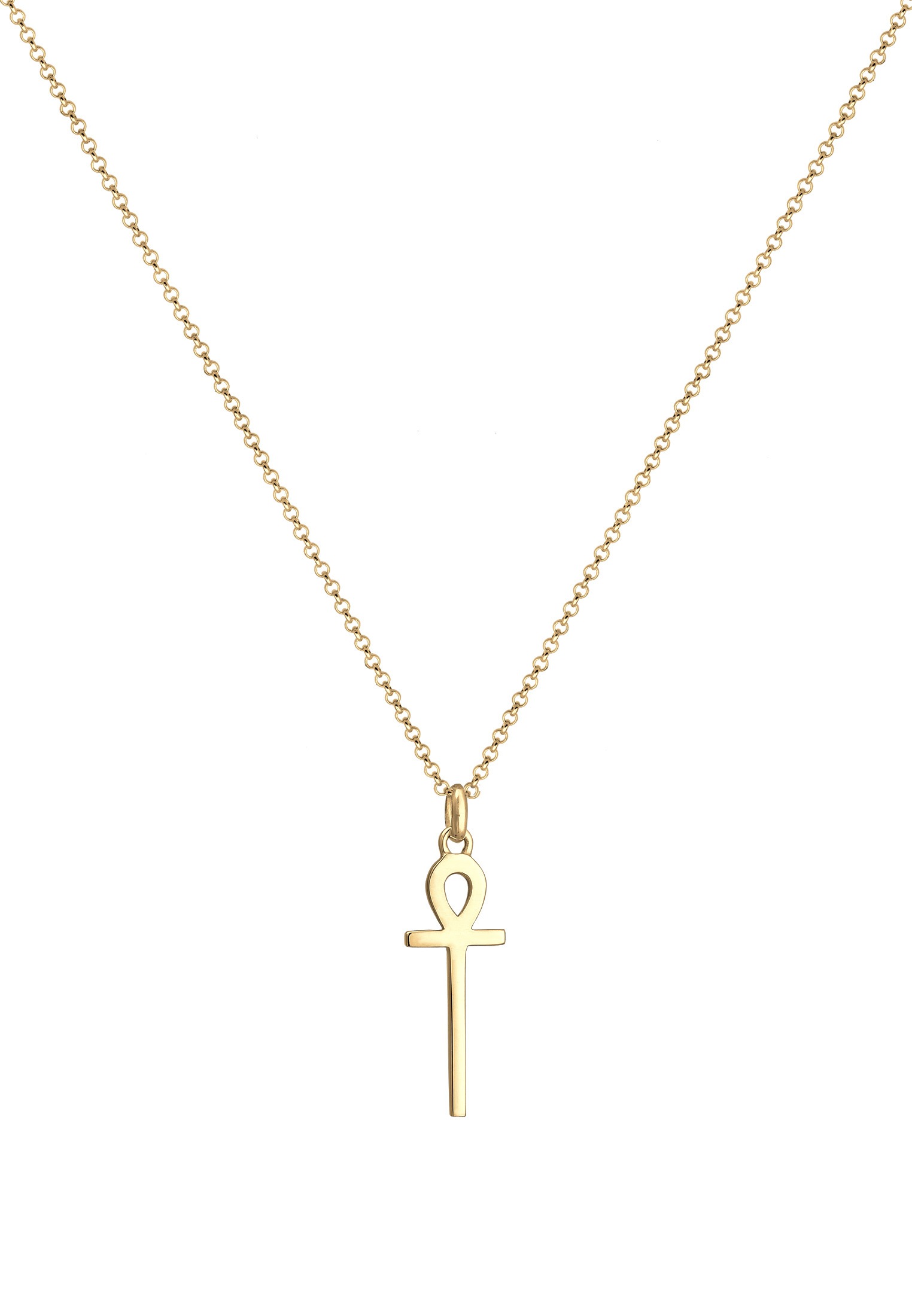 Elli Kette mit Anhänger »Halskette Ankh Symbol Anhänger Kreuz 925 Sterling Silber«