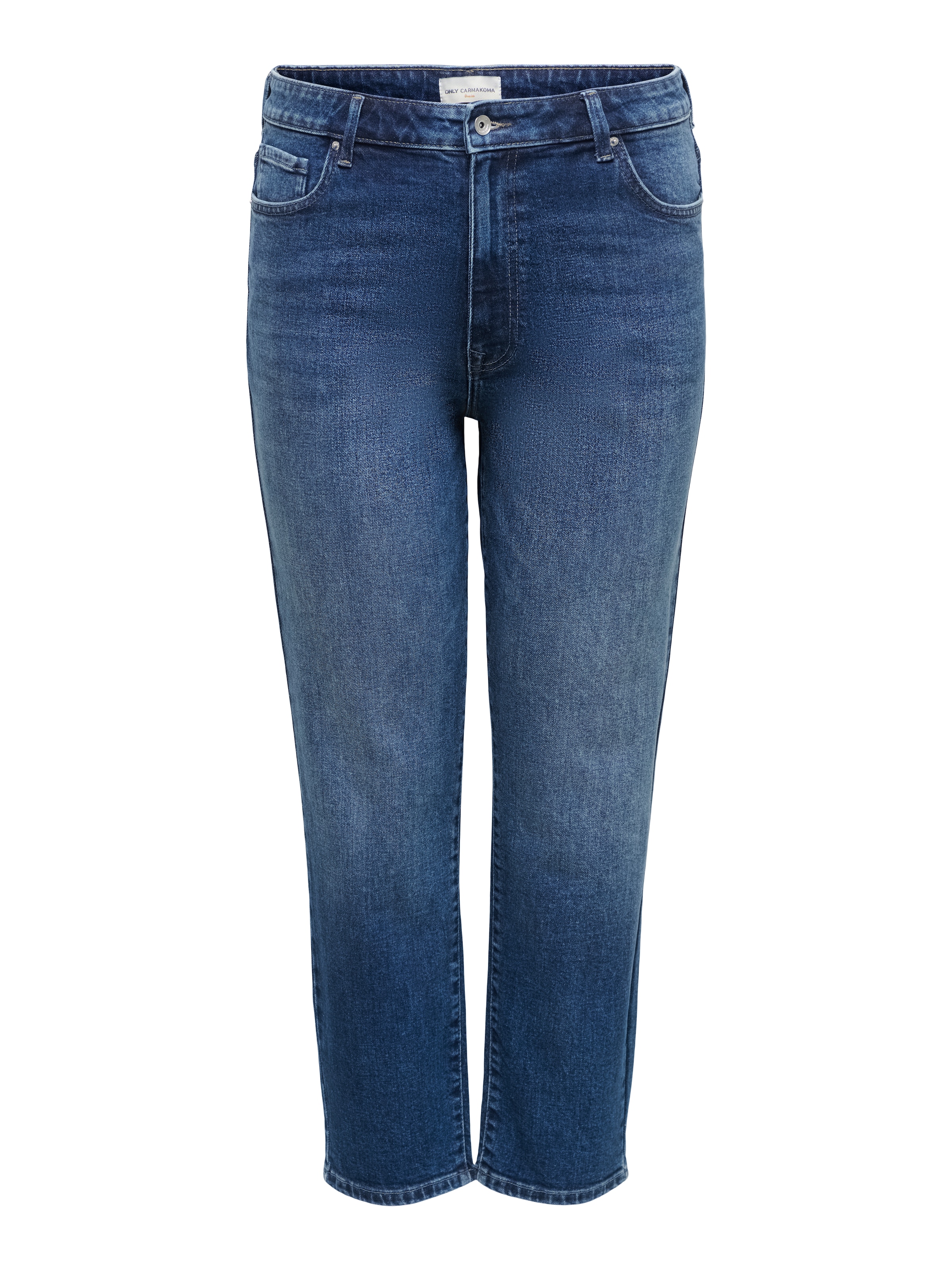 ONLY CARMAKOMA Straight-Jeans »CAREMILY STRETCH HW ST ANK DNM TAI440« Baumwollmischung, High Waist