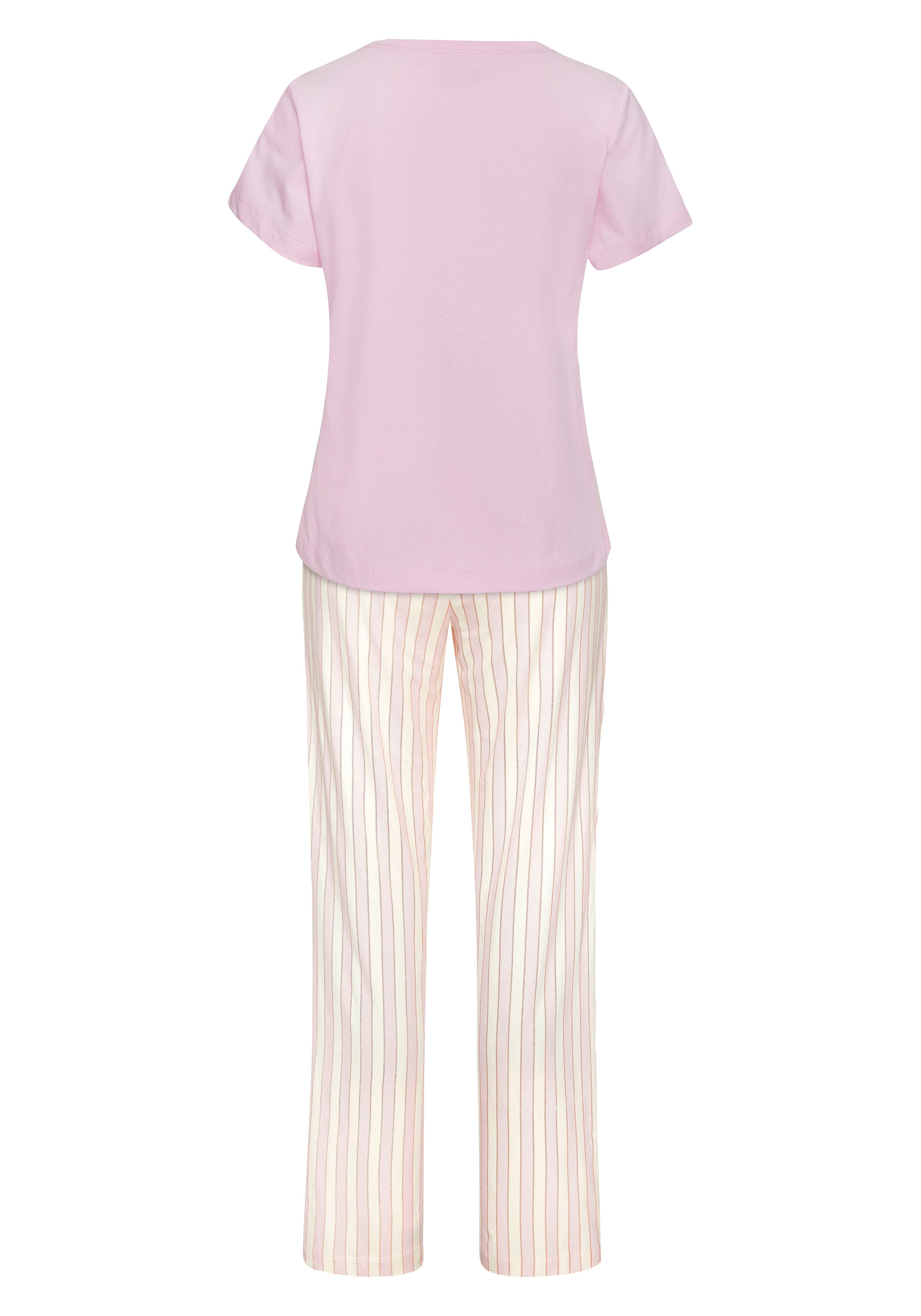 Vivance Dreams Pyjama Set, 2-teilig, 2 tlg. Zartes Streifenmuster