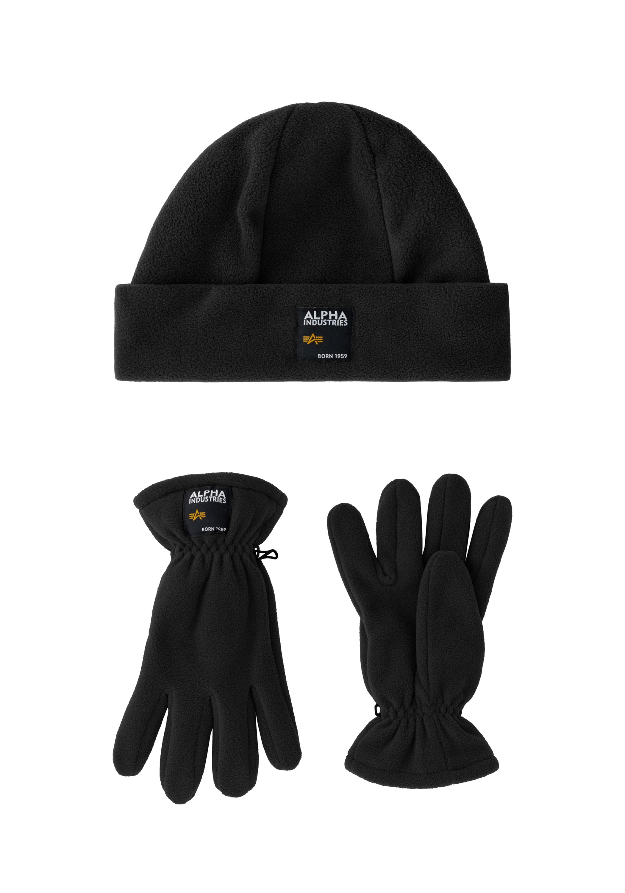 shoppen »Alpha OTTO Set« Alpha & online Fleece Industries Industries - Label bei Skimütze Accessoires Scarves Gloves