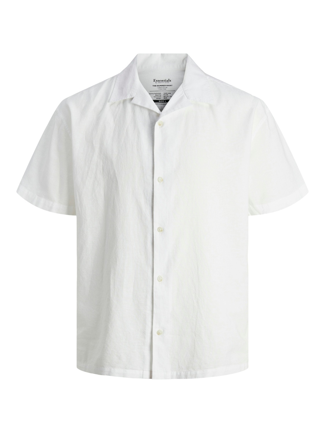 Jack & Jones Kurzarmhemd »JJESUMMER RESORT LINEN BLEND SHIRT SS SN«