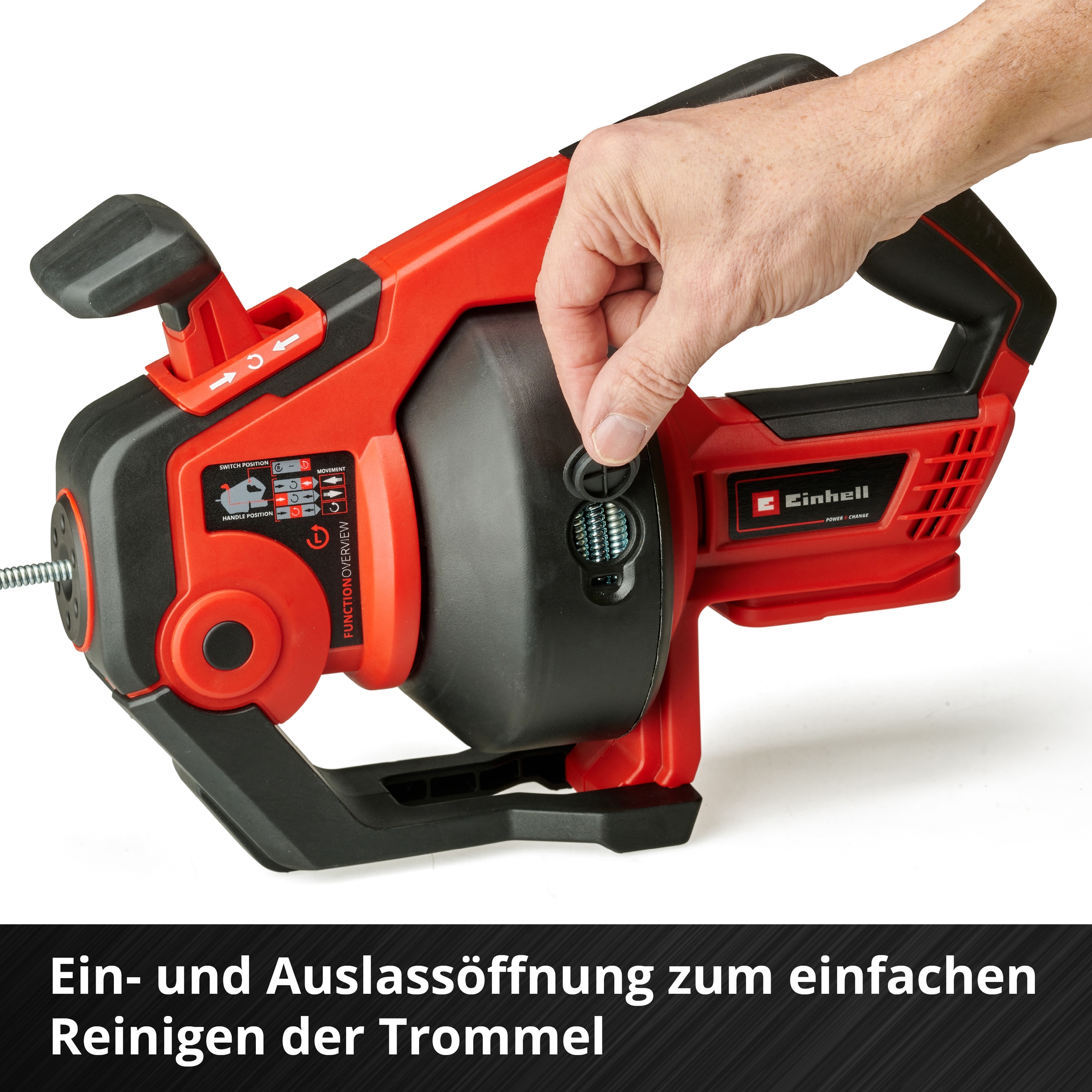 Einhell Akku-Rohrreiniger »TE-DA 18/760 Li-Solo«, (2 tlg.)