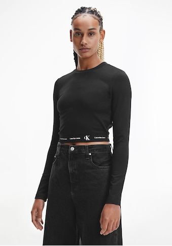 Calvin Klein Jeans Rundhalsshirt »REPEAT LOGO MILANO LS TOP«, mit Calvin Klein Jeans... kaufen