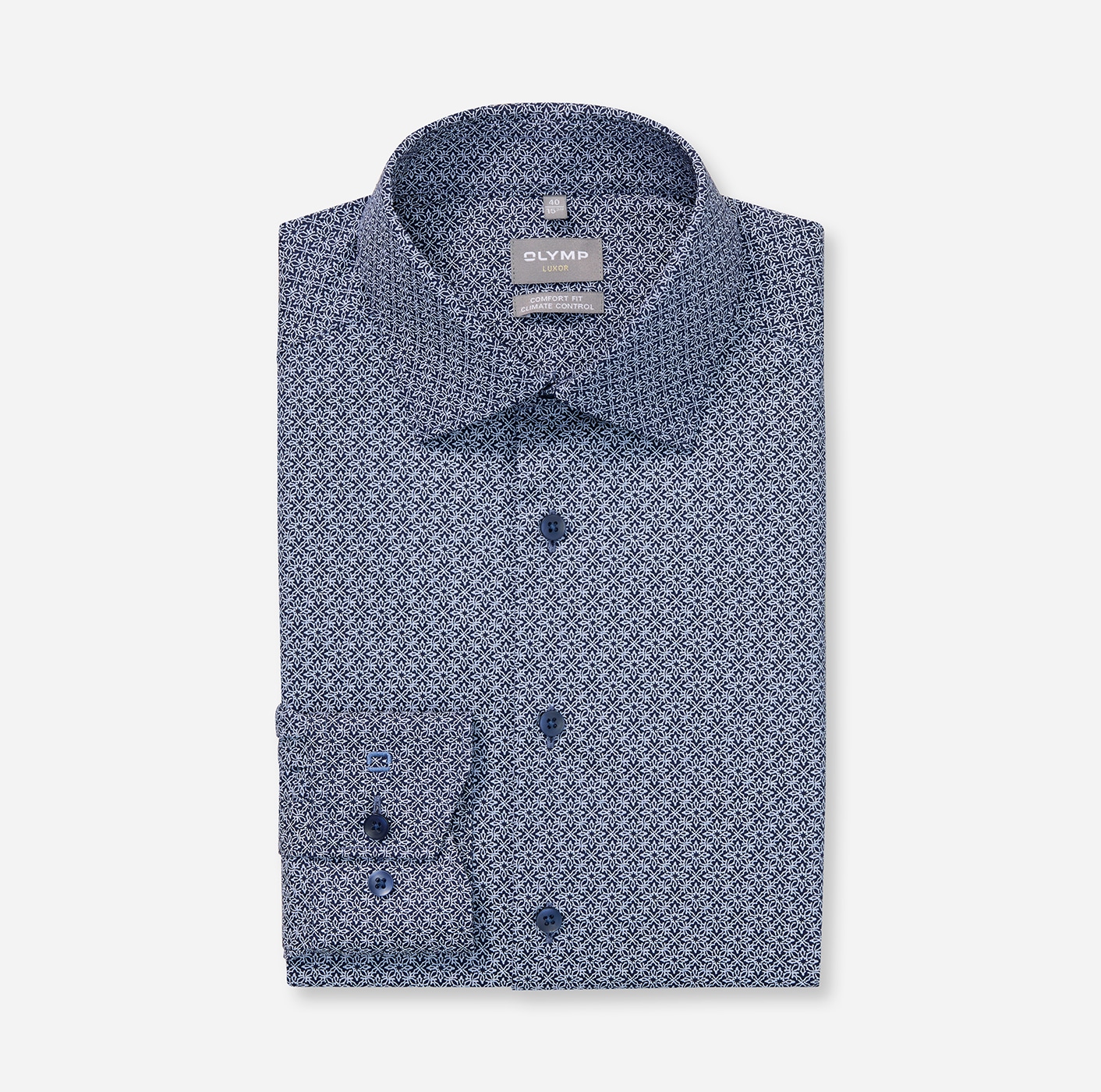 OLYMP Langarmhemd »Luxor« Climate Control, Businesshemd, comfort fit, New-Kentkragen