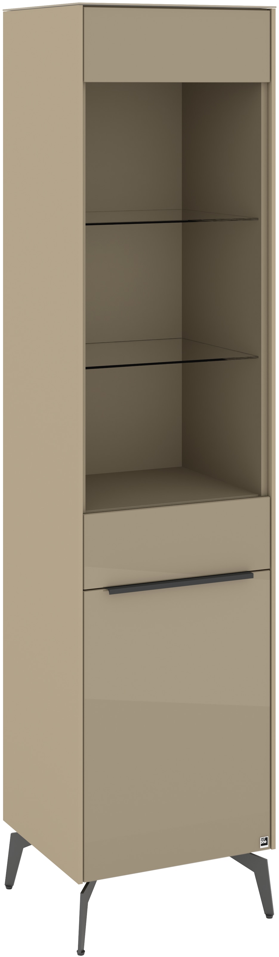 set one by Musterring Standvitrine »Reno« 1 Stk. tlg. Mit Winkelfuß in diversen Farben, 200 cm Höhe & Farbauswahl
