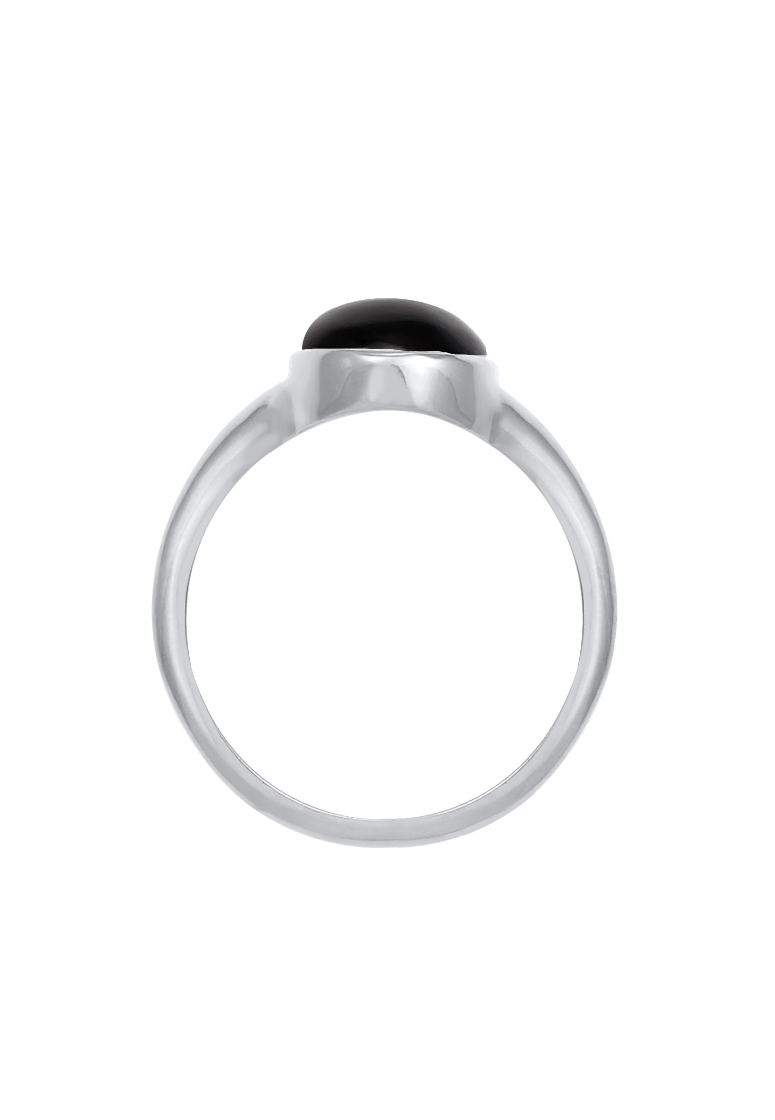 Elli Siegelring »Ring Siegelring Onyx Oval 925 Silber vergoldet«