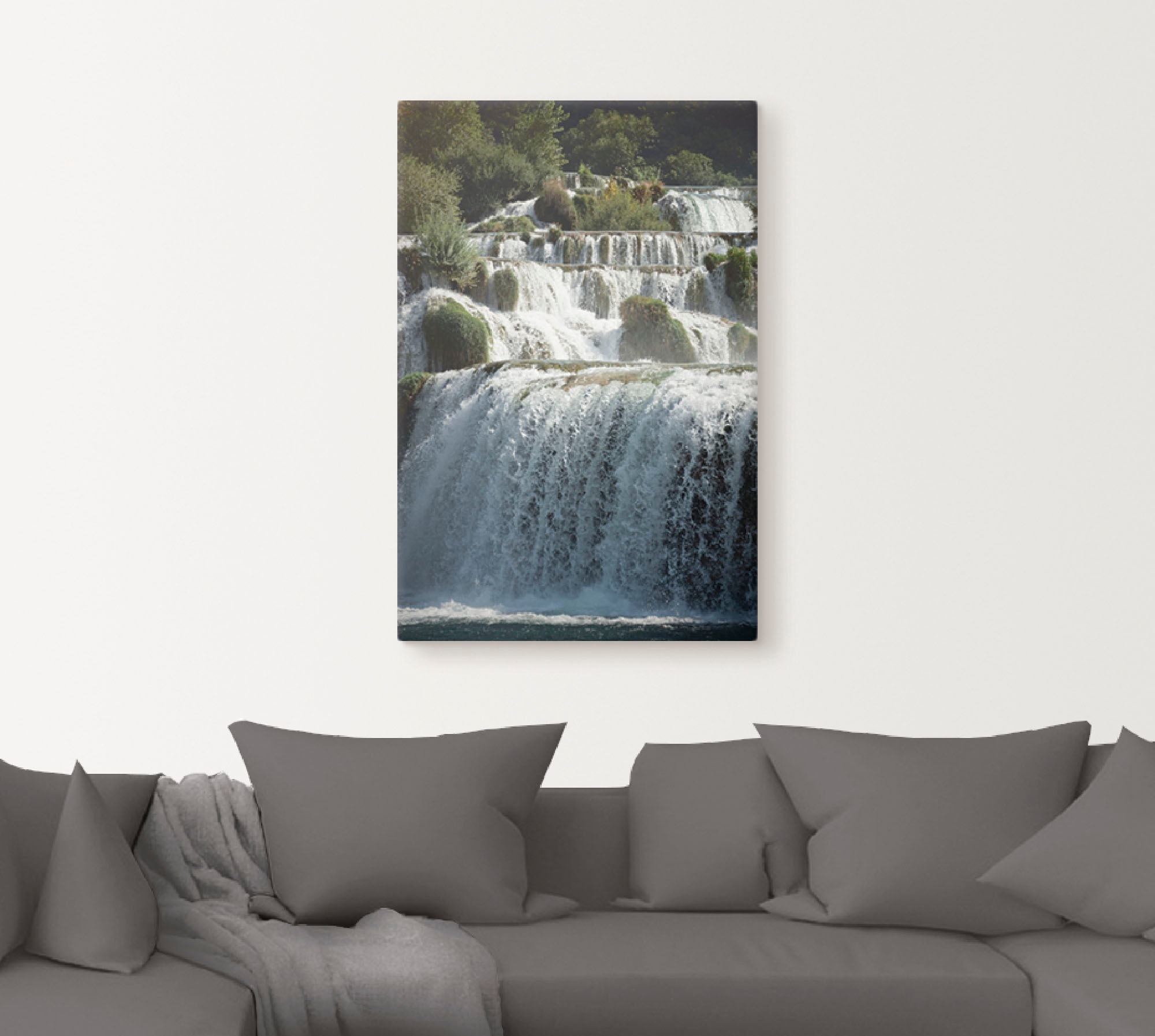 Artland Wandbild »Krka Wasserfälle«, Gewässer, (1 St.), als Alubild, Leinwandbild, Wandaufkleber oder Poster in versch. Größen