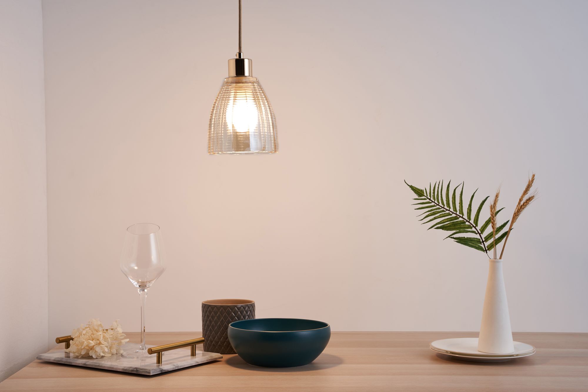 Pauleen Pendelleuchte »Gleaming Gold«, 19 flammig, Leuchtmittel E27 | ohne Leuchtmittel, E27, Glas